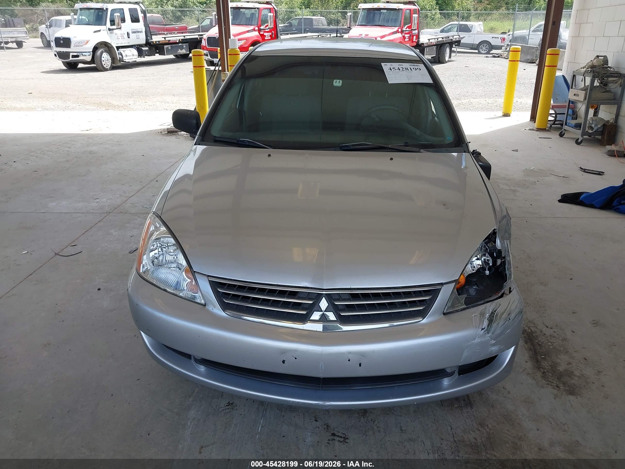 2006 Mitsubishi Lancer Es/se Silver vin: JA3AJ26E96U071035