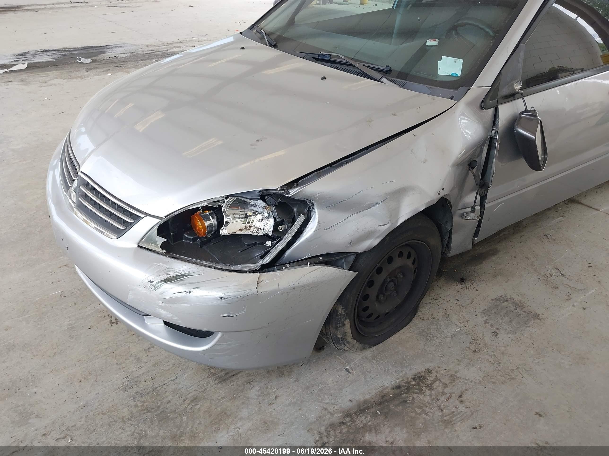 2006 Mitsubishi Lancer Es/se Silver vin: JA3AJ26E96U071035