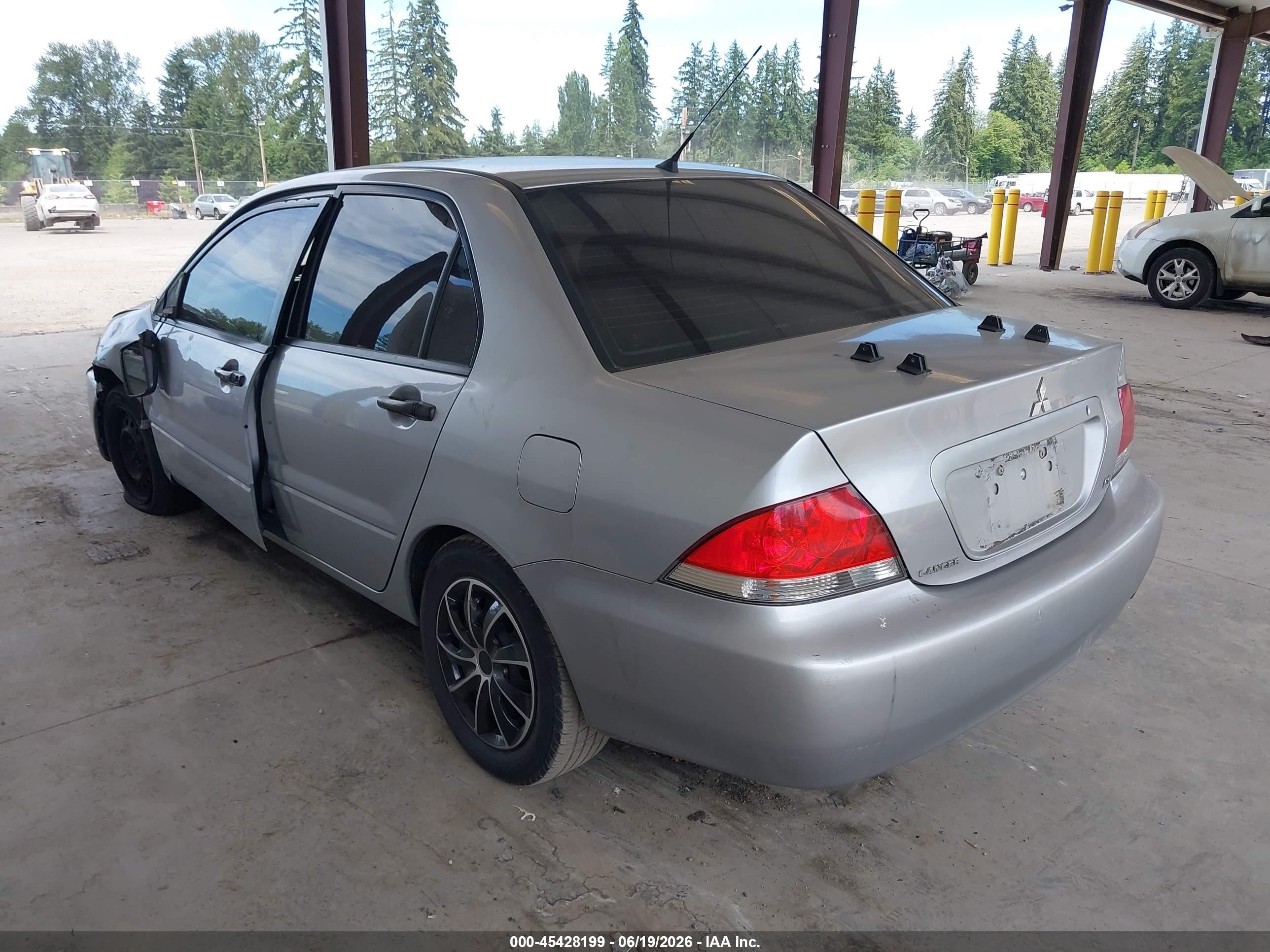 2006 Mitsubishi Lancer Es/se Silver vin: JA3AJ26E96U071035