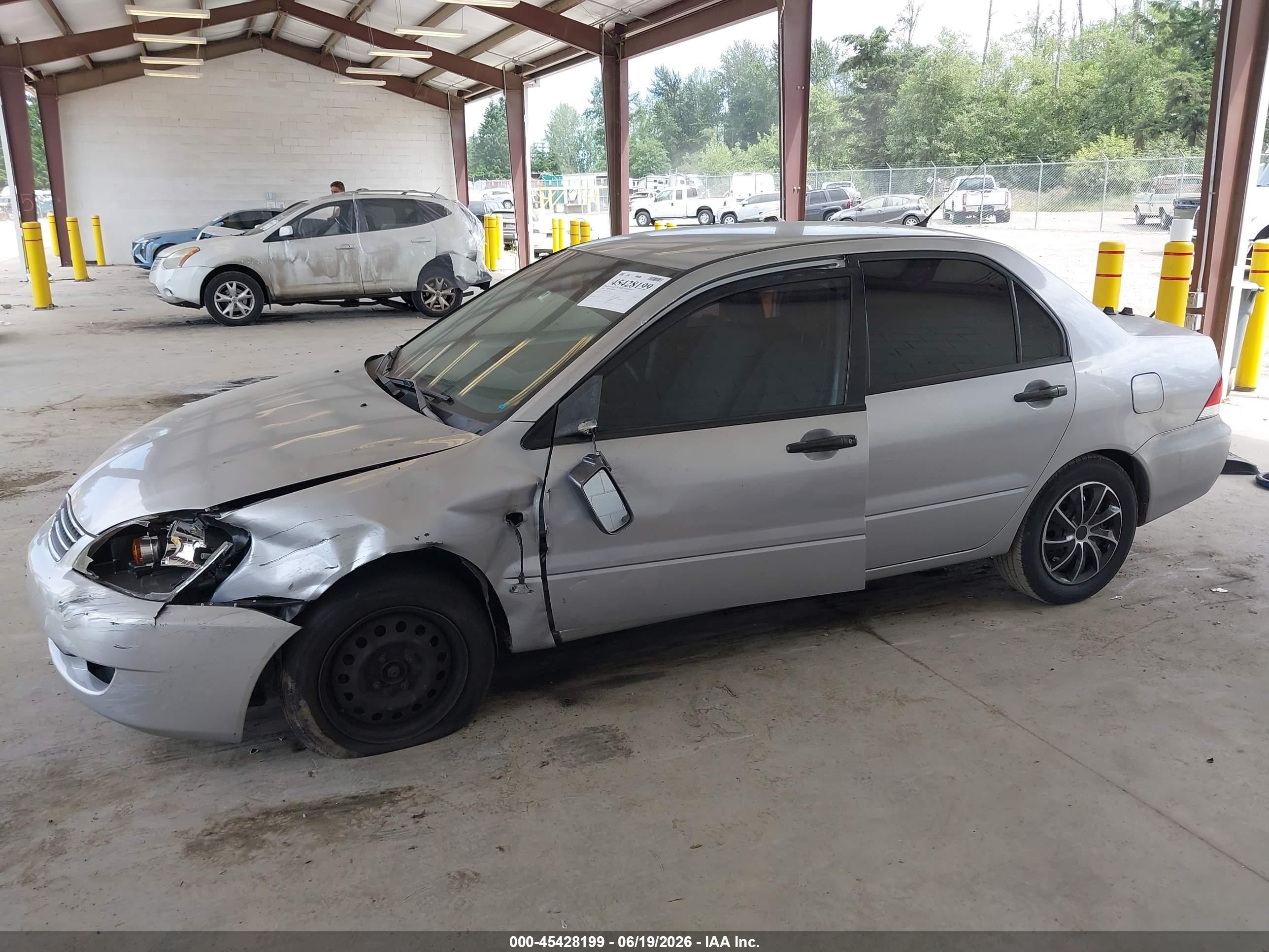 2006 Mitsubishi Lancer Es/se Silver vin: JA3AJ26E96U071035