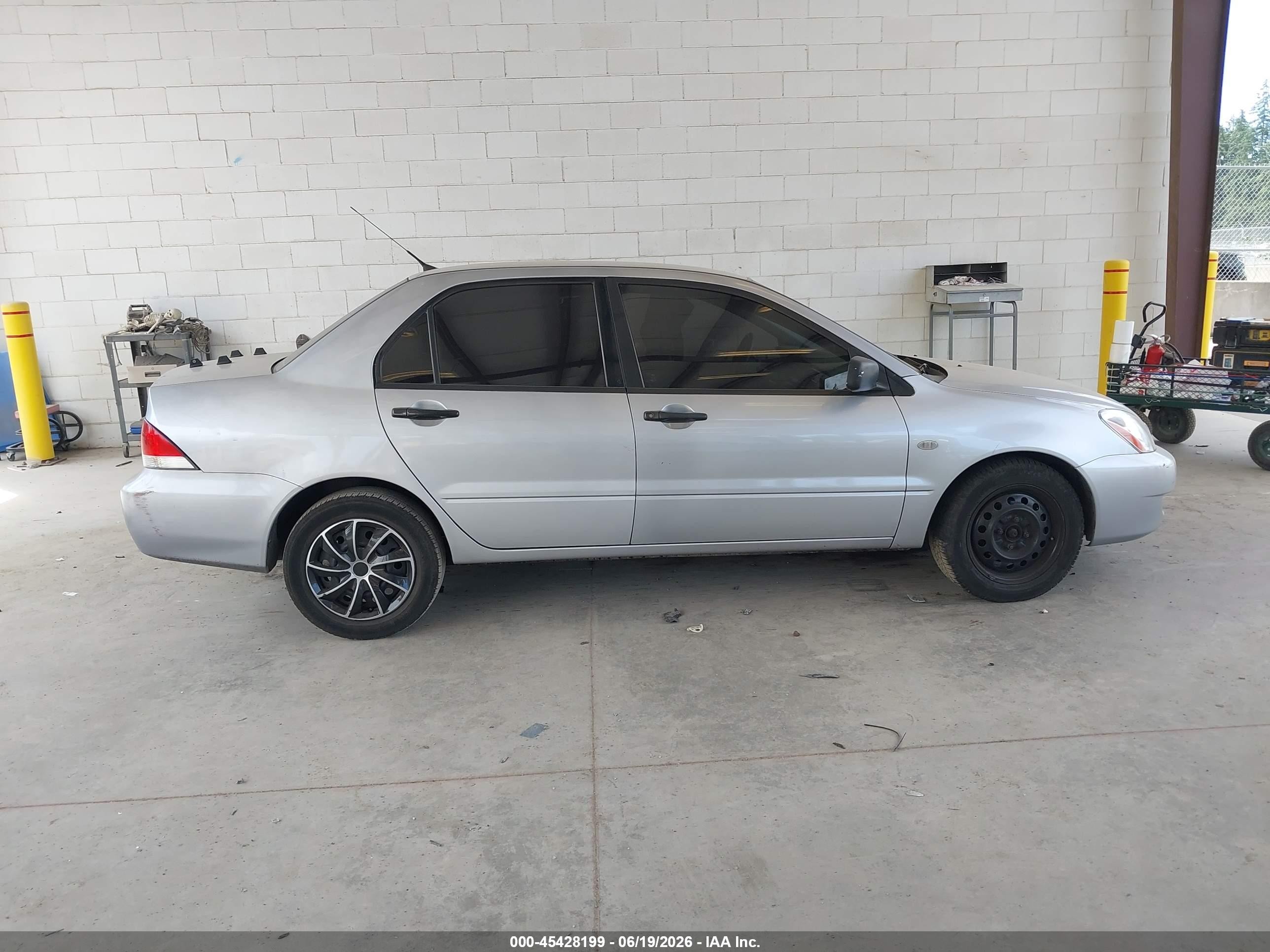 2006 Mitsubishi Lancer Es/se Silver vin: JA3AJ26E96U071035
