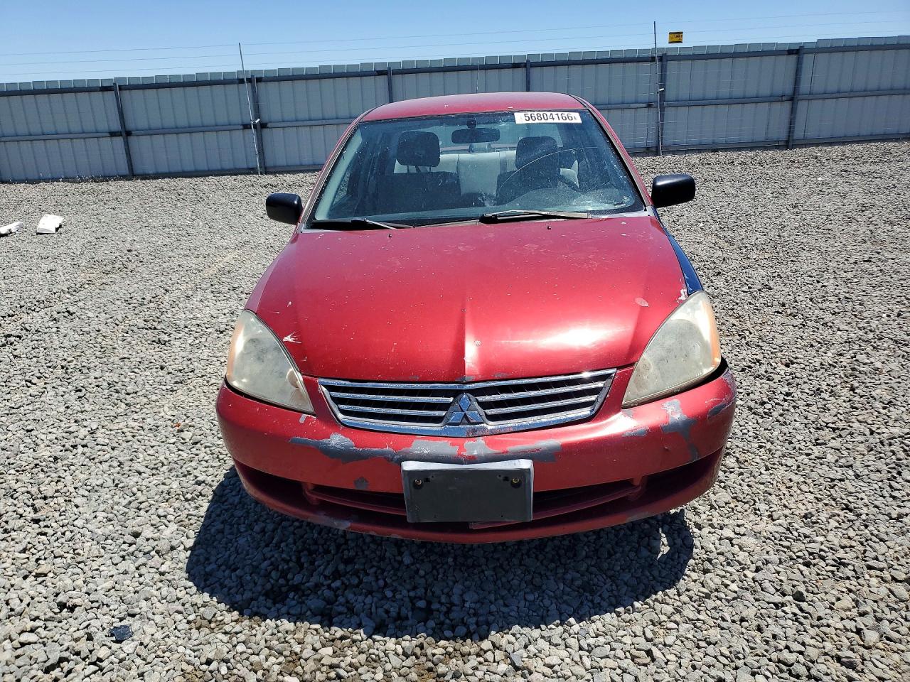 2007 Mitsubishi Lancer Es Maroon vin: JA3AJ26E97U016361