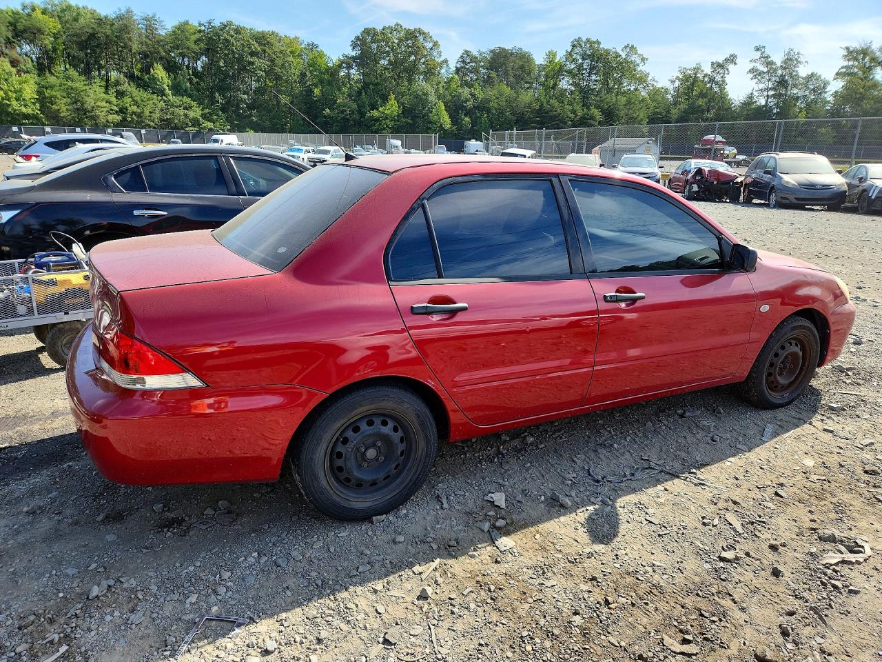 2004 Mitsubishi Lancer Es Red vin: JA3AJ26EX4U063619