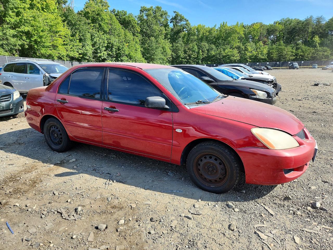 2004 Mitsubishi Lancer Es Red vin: JA3AJ26EX4U063619