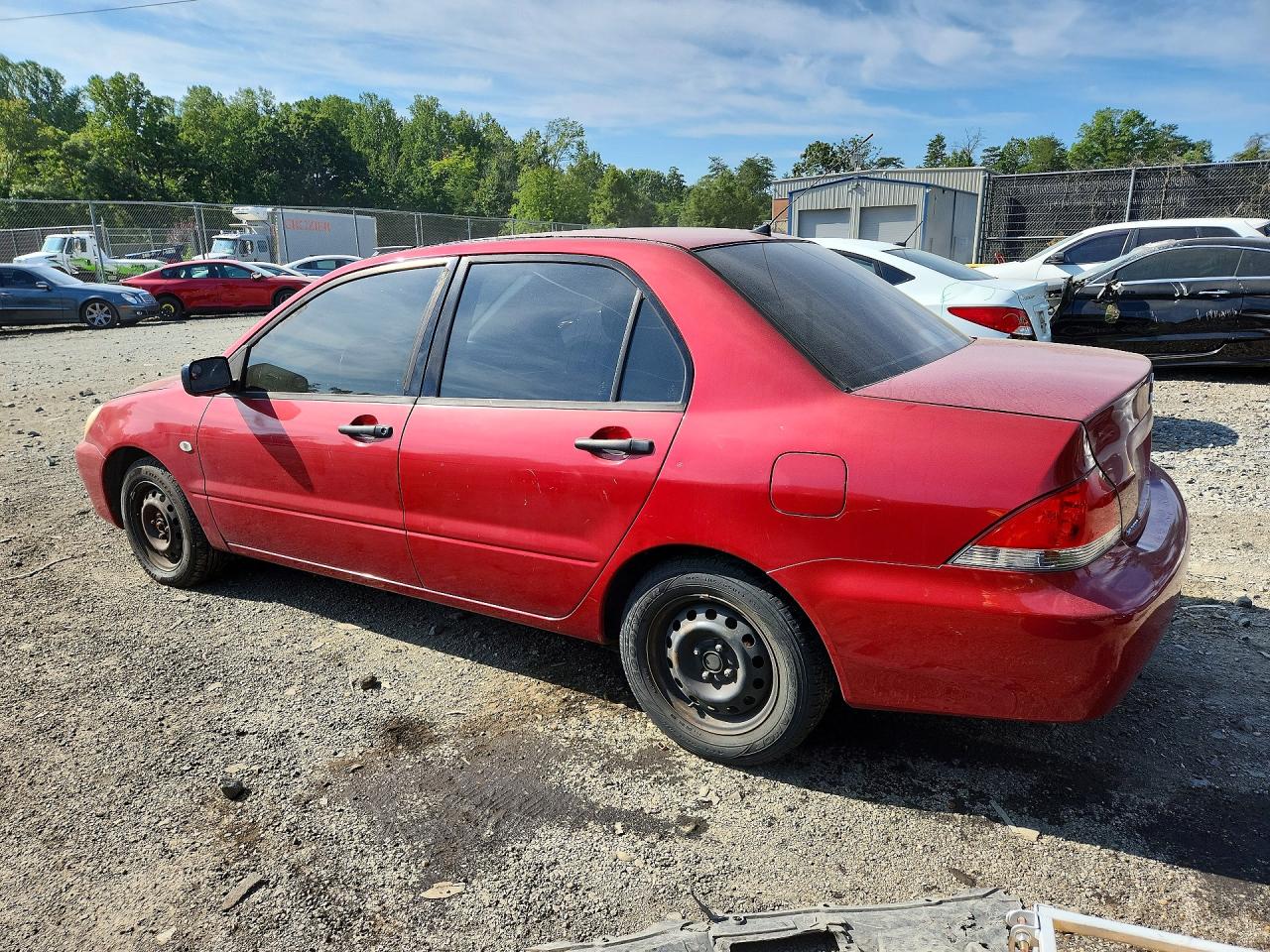 2004 Mitsubishi Lancer Es Red vin: JA3AJ26EX4U063619