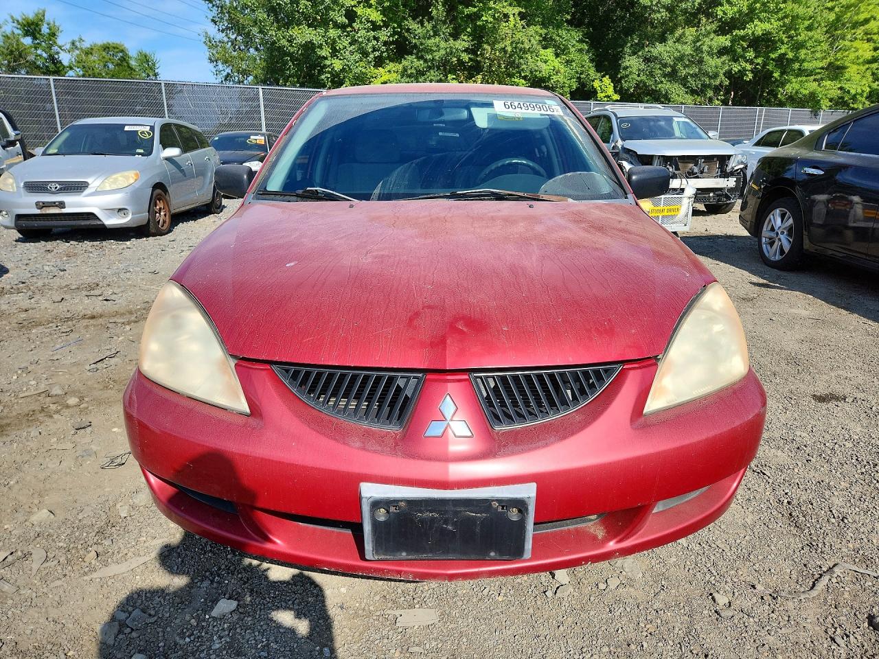 2004 Mitsubishi Lancer Es Red vin: JA3AJ26EX4U063619