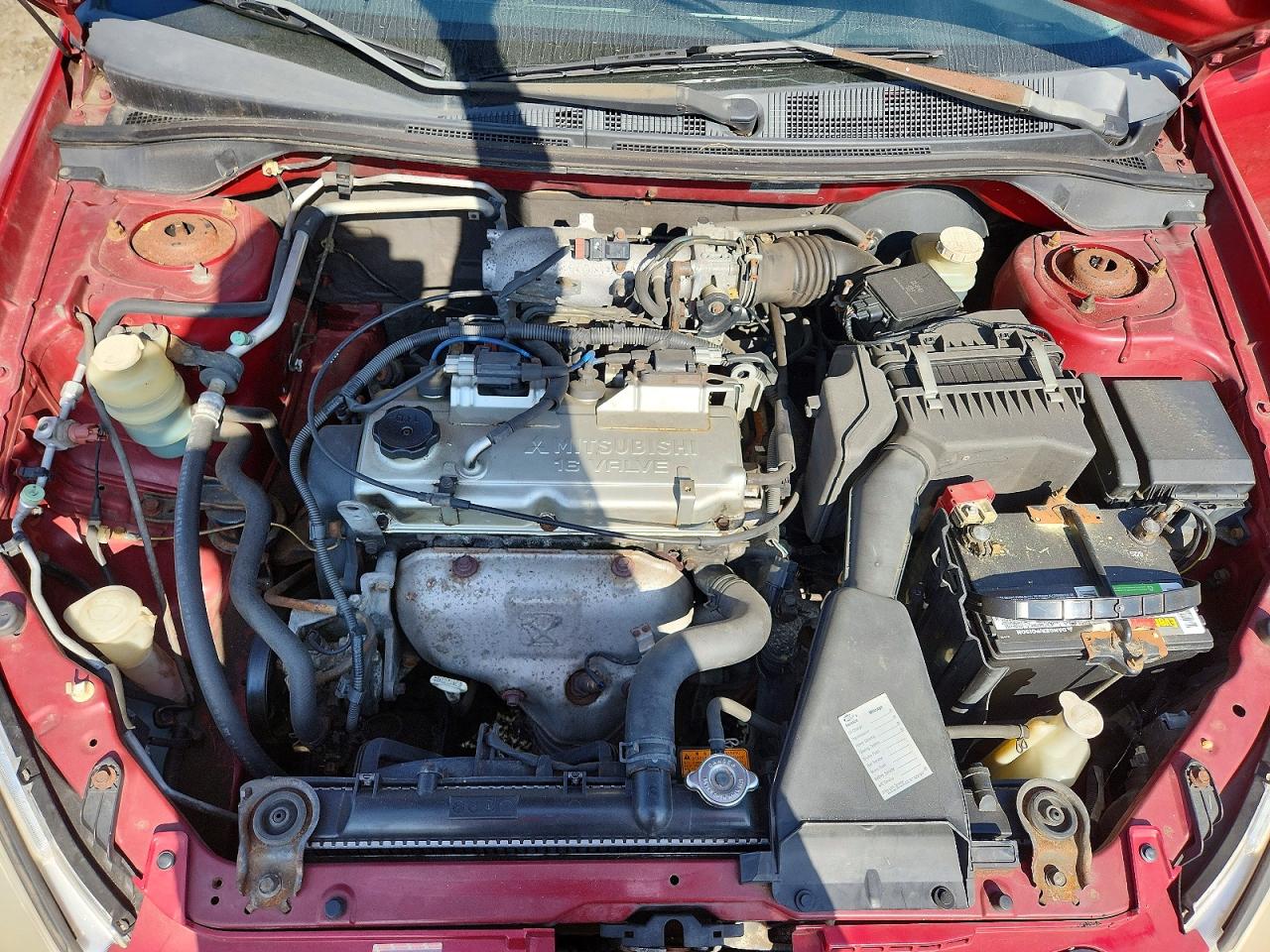 2004 Mitsubishi Lancer Es Red vin: JA3AJ26EX4U063619