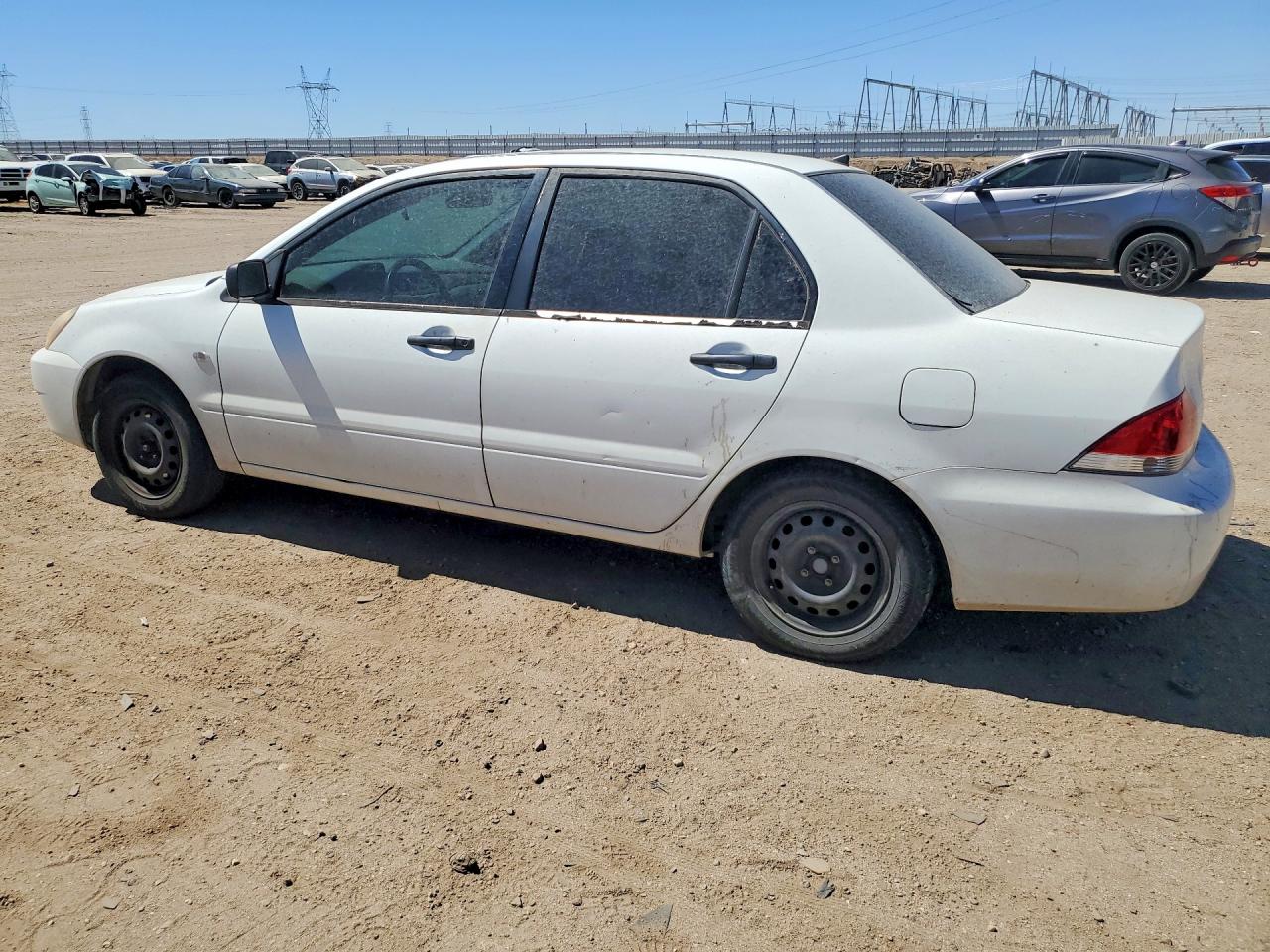 2005 Mitsubishi Lancer Es White vin: JA3AJ26EX5U006239