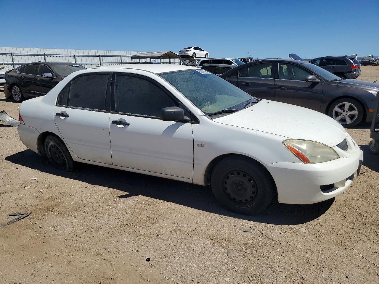 2005 Mitsubishi Lancer Es White vin: JA3AJ26EX5U006239