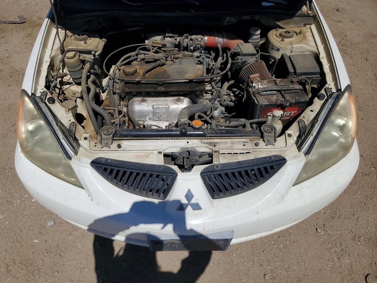 2005 Mitsubishi Lancer Es White vin: JA3AJ26EX5U006239