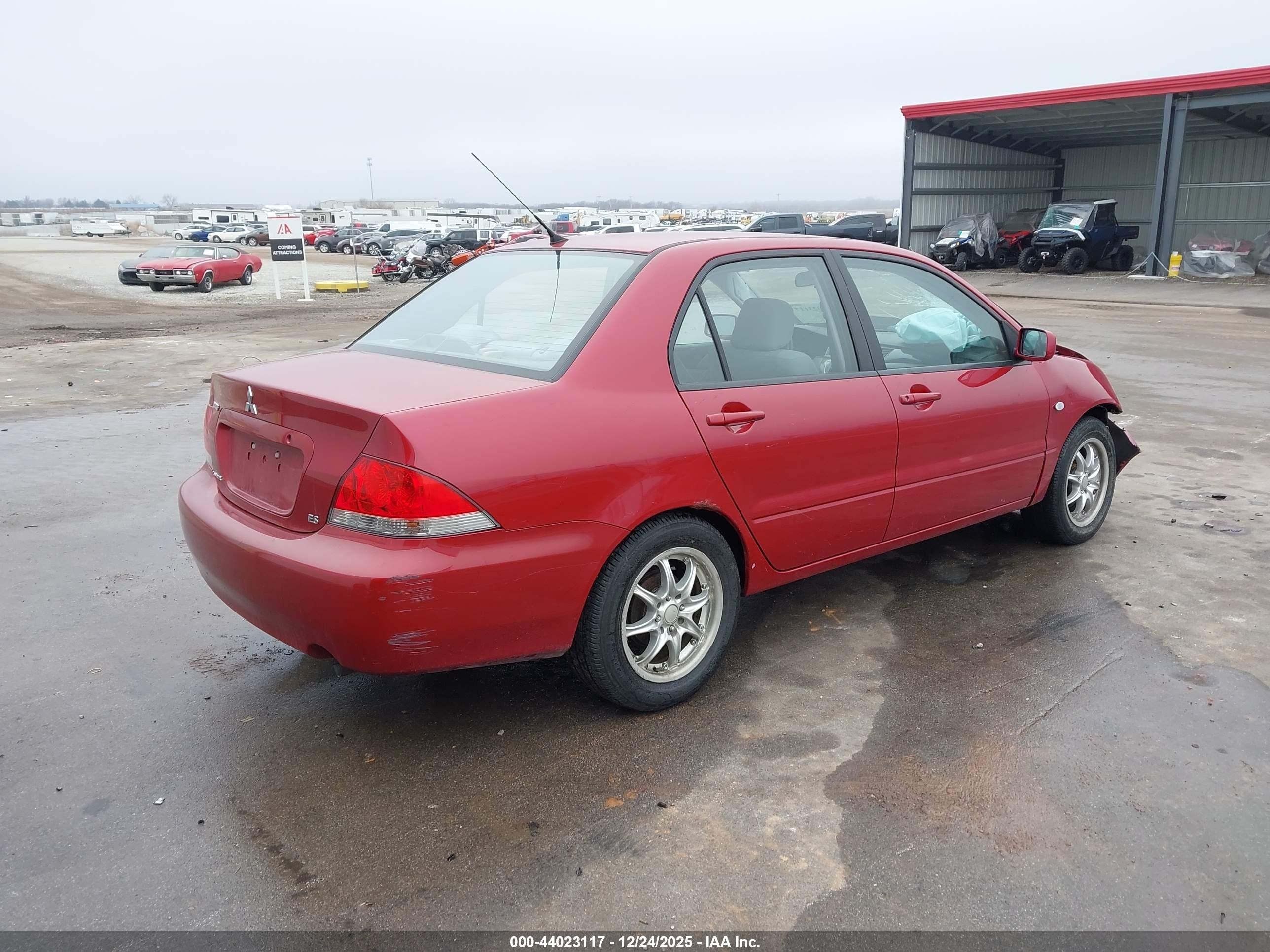 2005 Mitsubishi Lancer Es Red vin: JA3AJ26EX5U018682