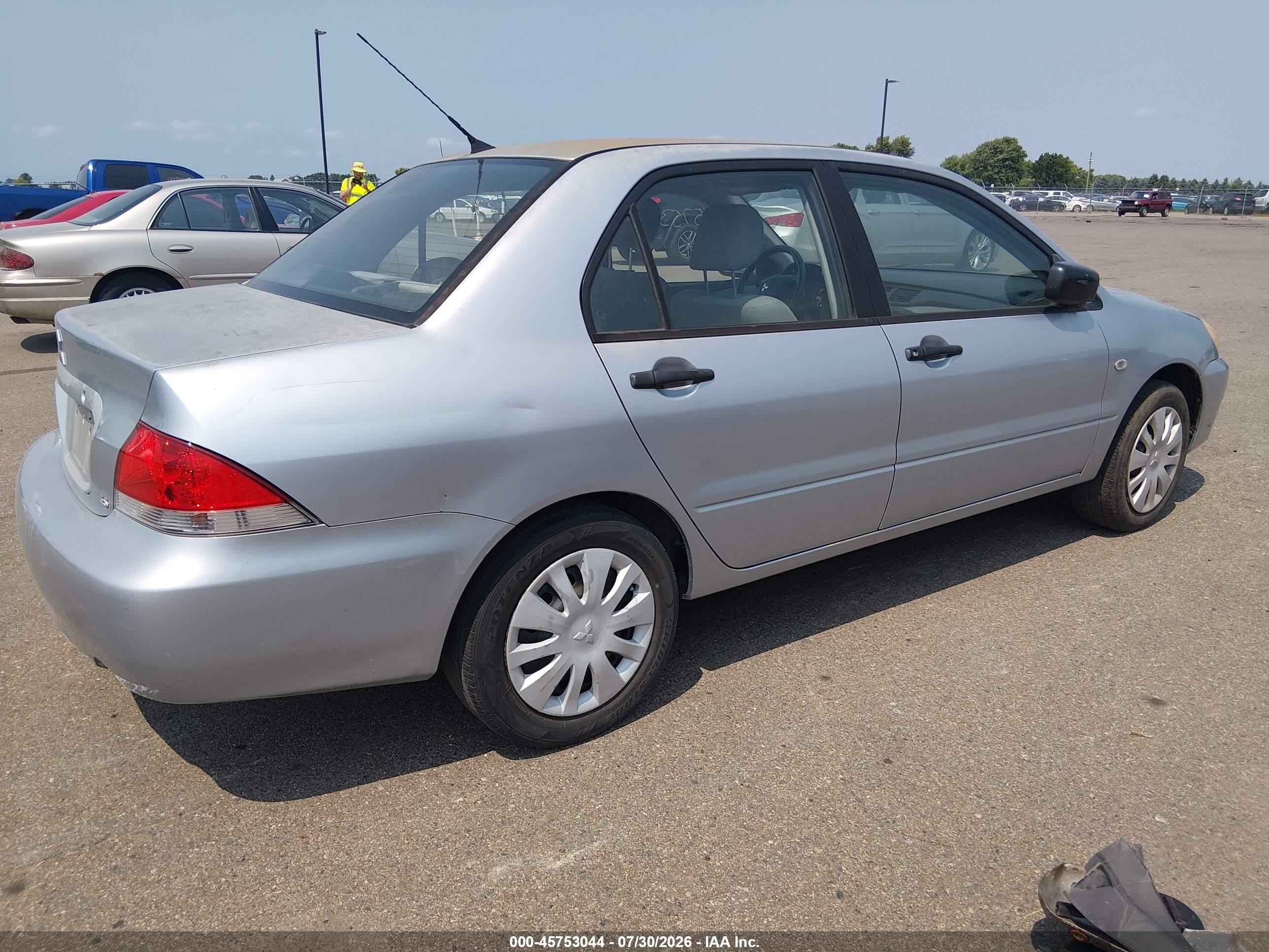 2006 Mitsubishi Lancer Es/se Silver vin: JA3AJ26EX6U011765
