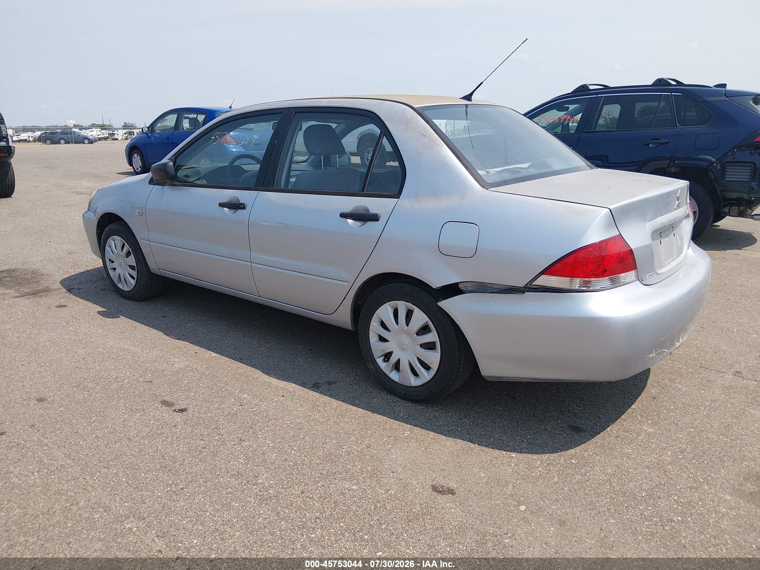 2006 Mitsubishi Lancer Es/se Silver vin: JA3AJ26EX6U011765