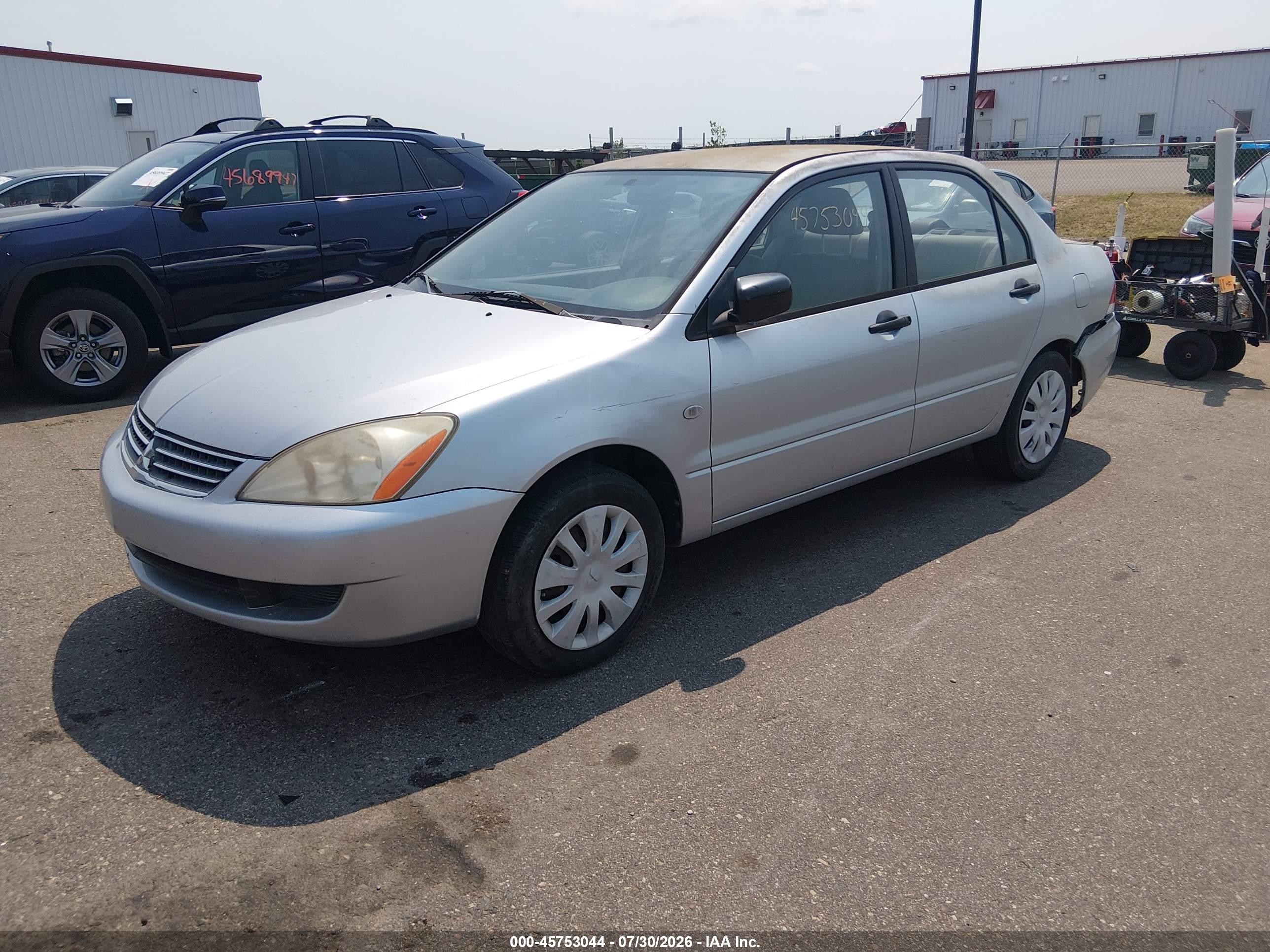 2006 Mitsubishi Lancer Es/se Silver vin: JA3AJ26EX6U011765