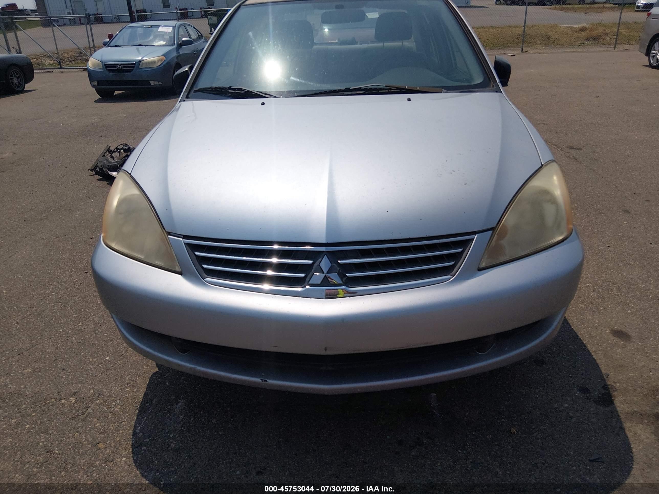 2006 Mitsubishi Lancer Es/se Silver vin: JA3AJ26EX6U011765