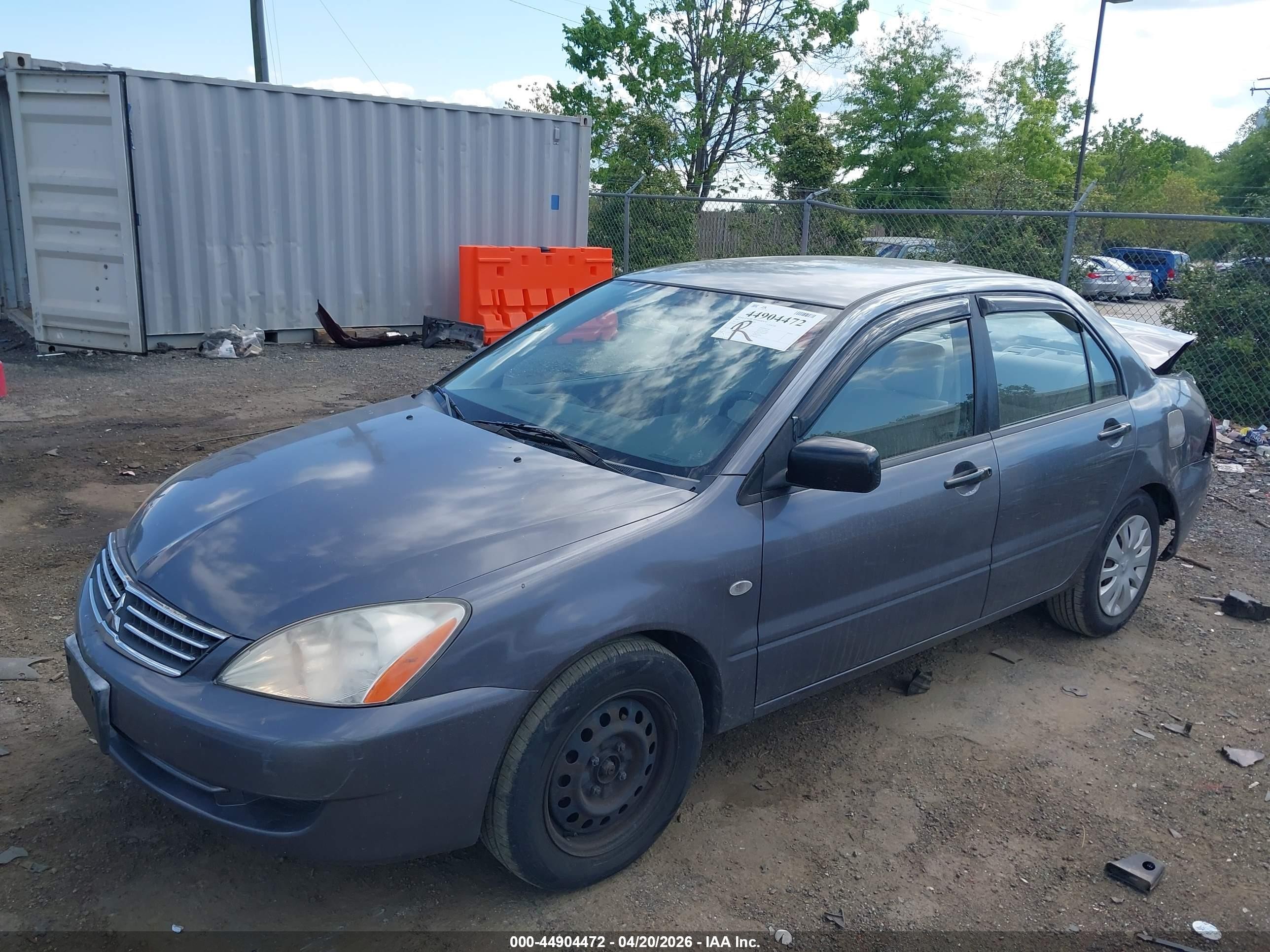 2007 Mitsubishi Lancer Es Gray vin: JA3AJ26EX7U017373