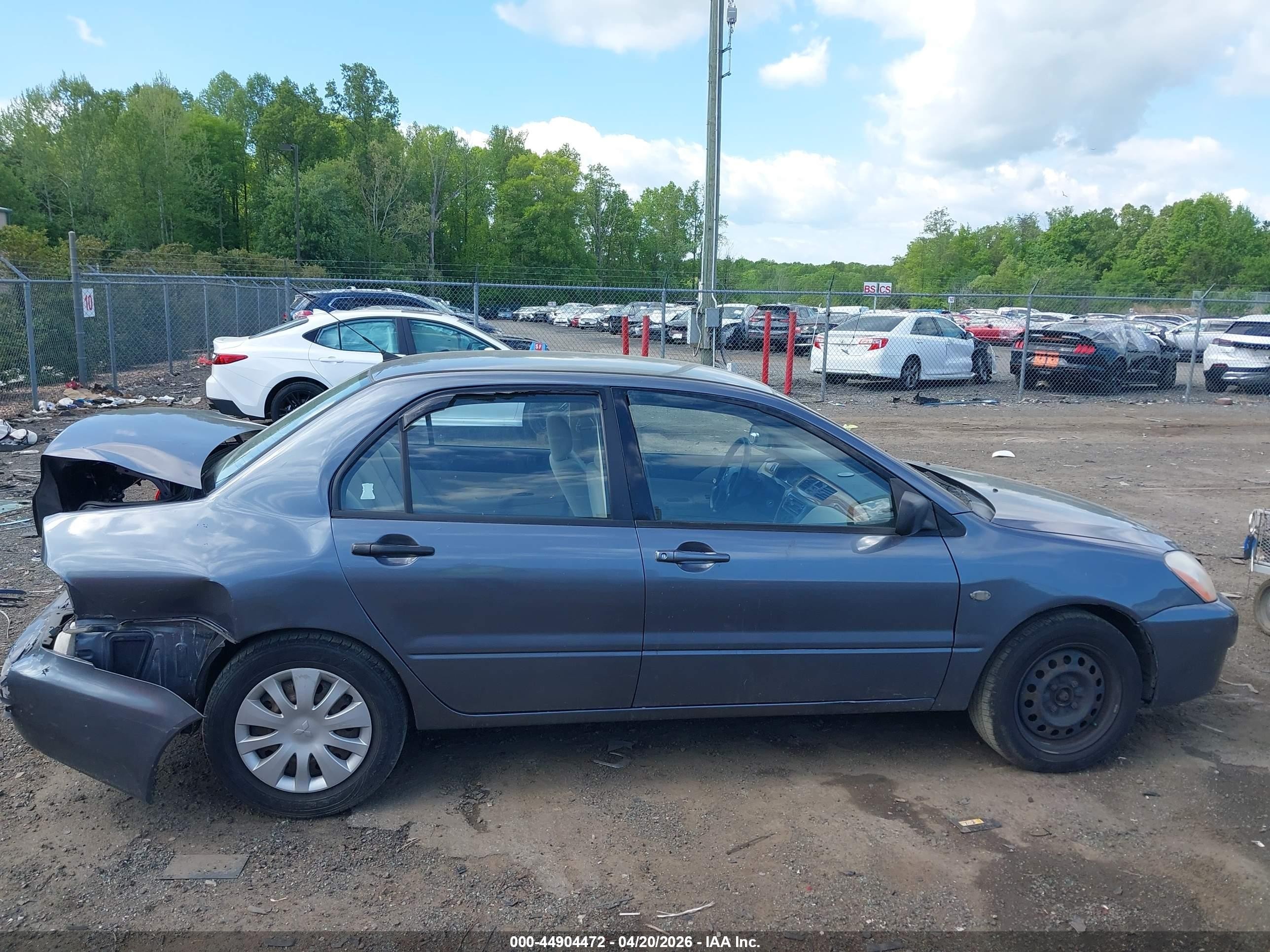 2007 Mitsubishi Lancer Es Gray vin: JA3AJ26EX7U017373