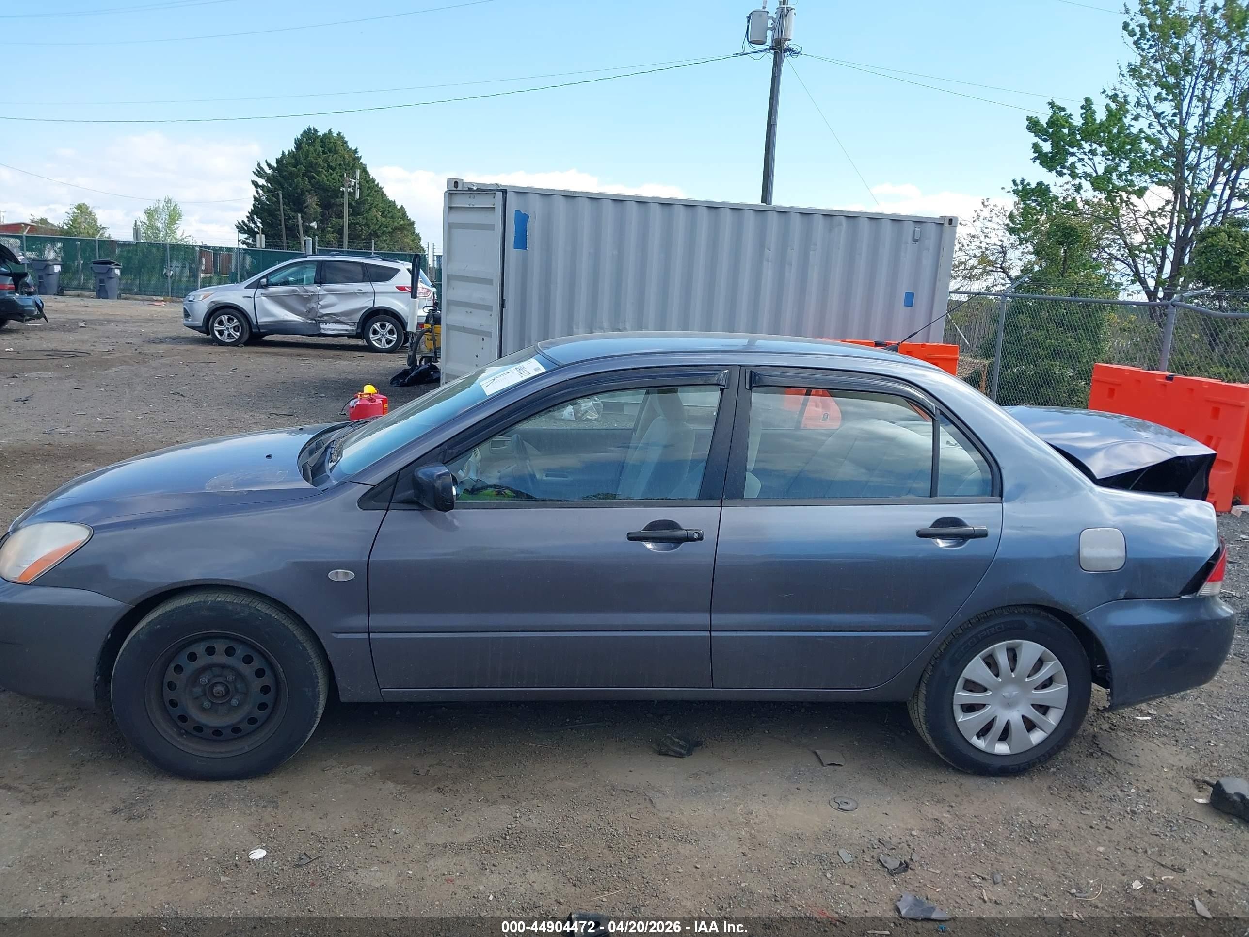 2007 Mitsubishi Lancer Es Gray vin: JA3AJ26EX7U017373