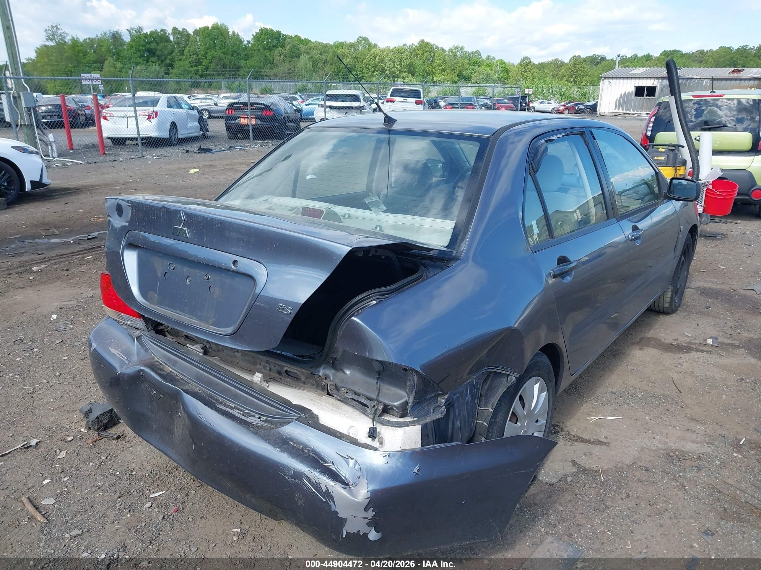 2007 Mitsubishi Lancer Es Gray vin: JA3AJ26EX7U017373
