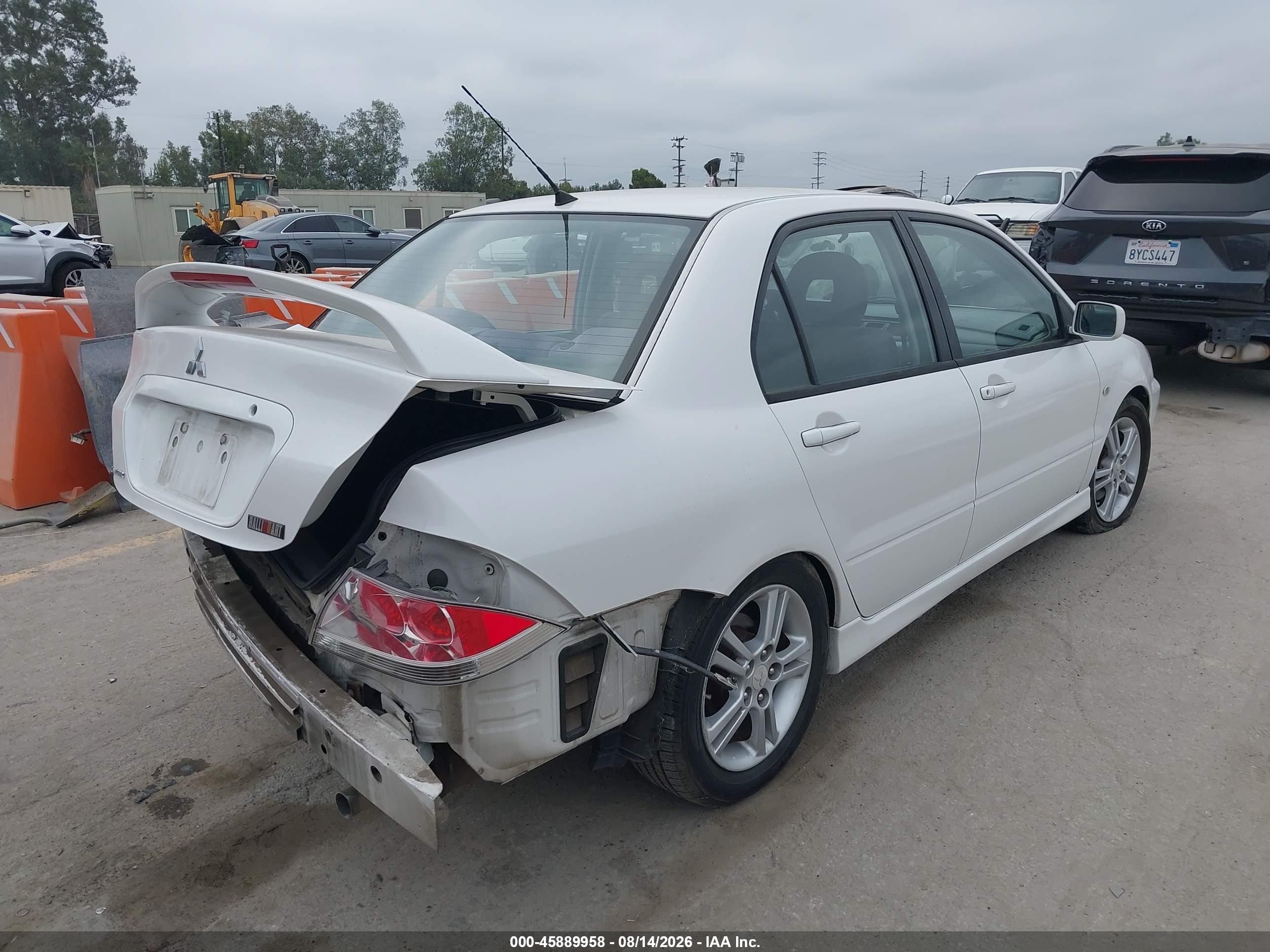 2005 Mitsubishi Lancer Ralliart White vin: JA3AJ66F15U006193