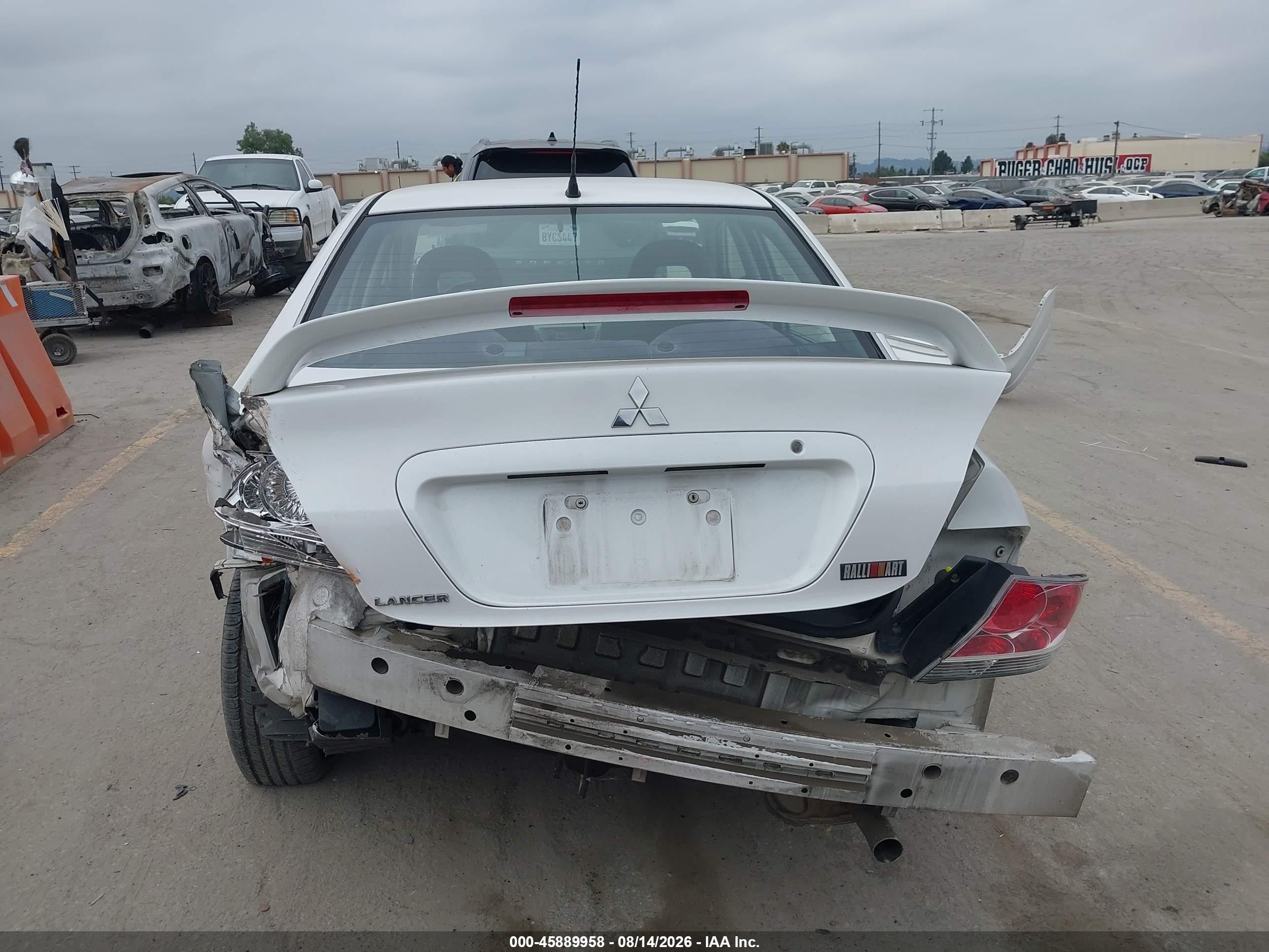 2005 Mitsubishi Lancer Ralliart White vin: JA3AJ66F15U006193