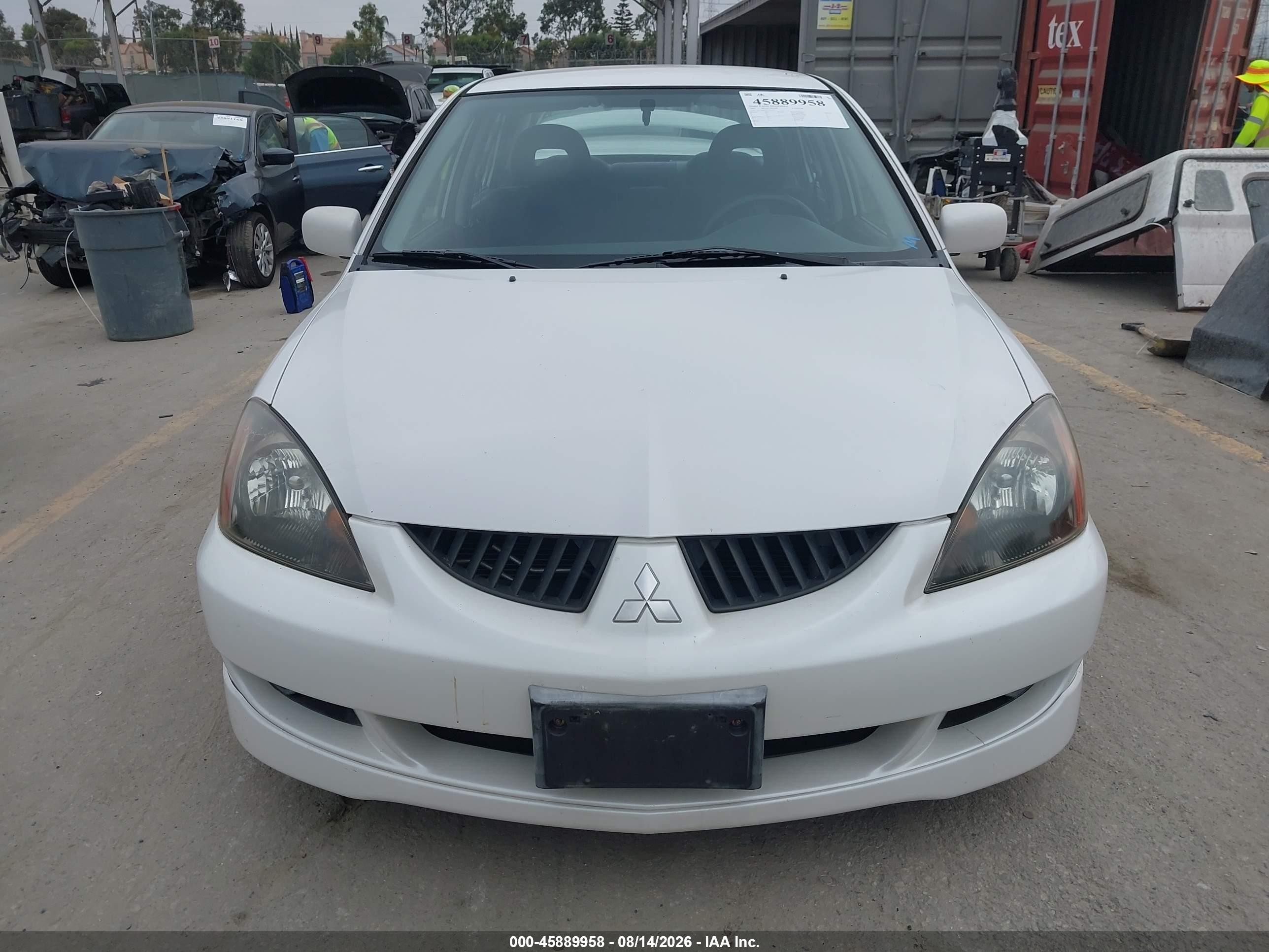2005 Mitsubishi Lancer Ralliart White vin: JA3AJ66F15U006193