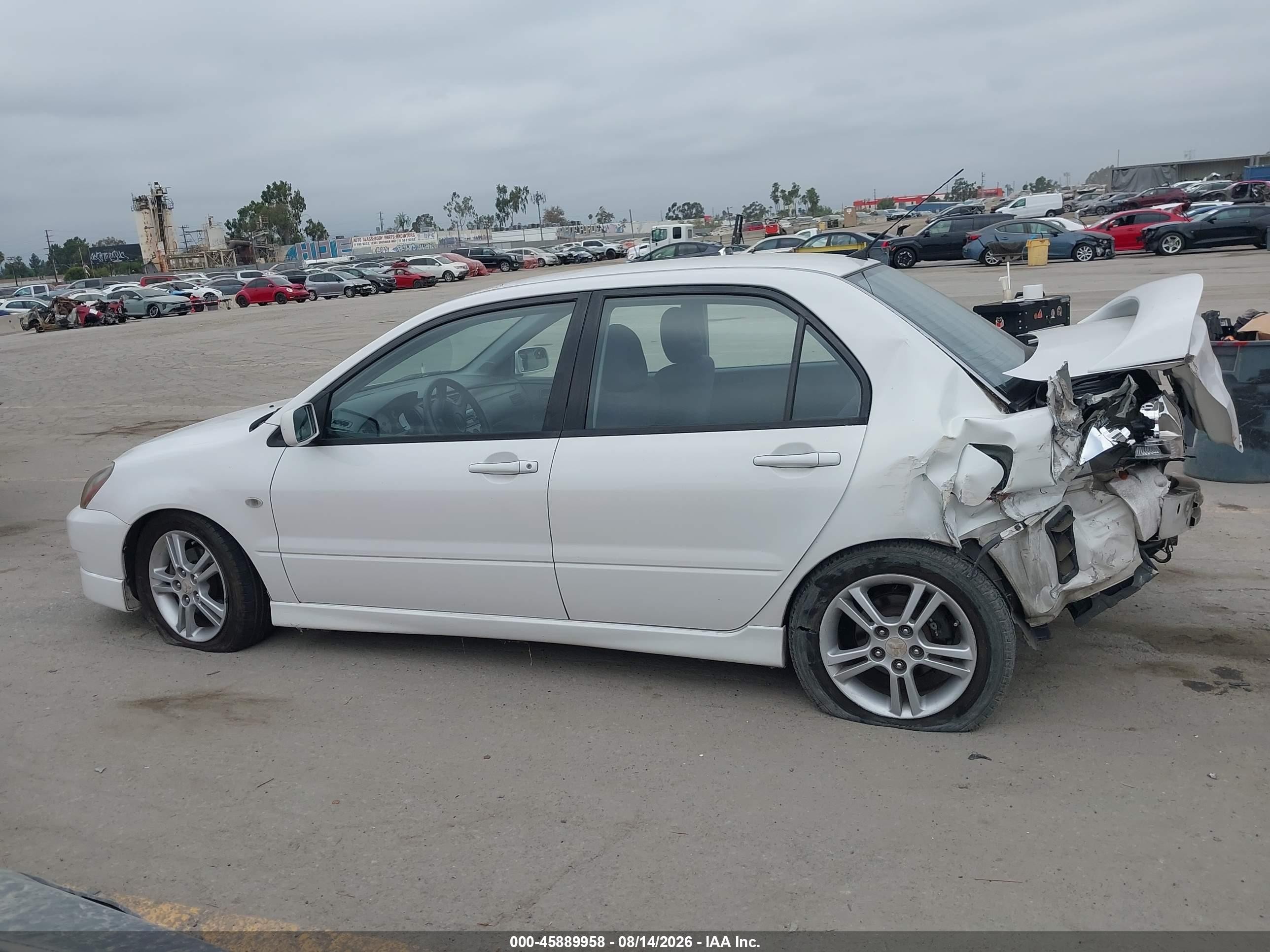 2005 Mitsubishi Lancer Ralliart White vin: JA3AJ66F15U006193