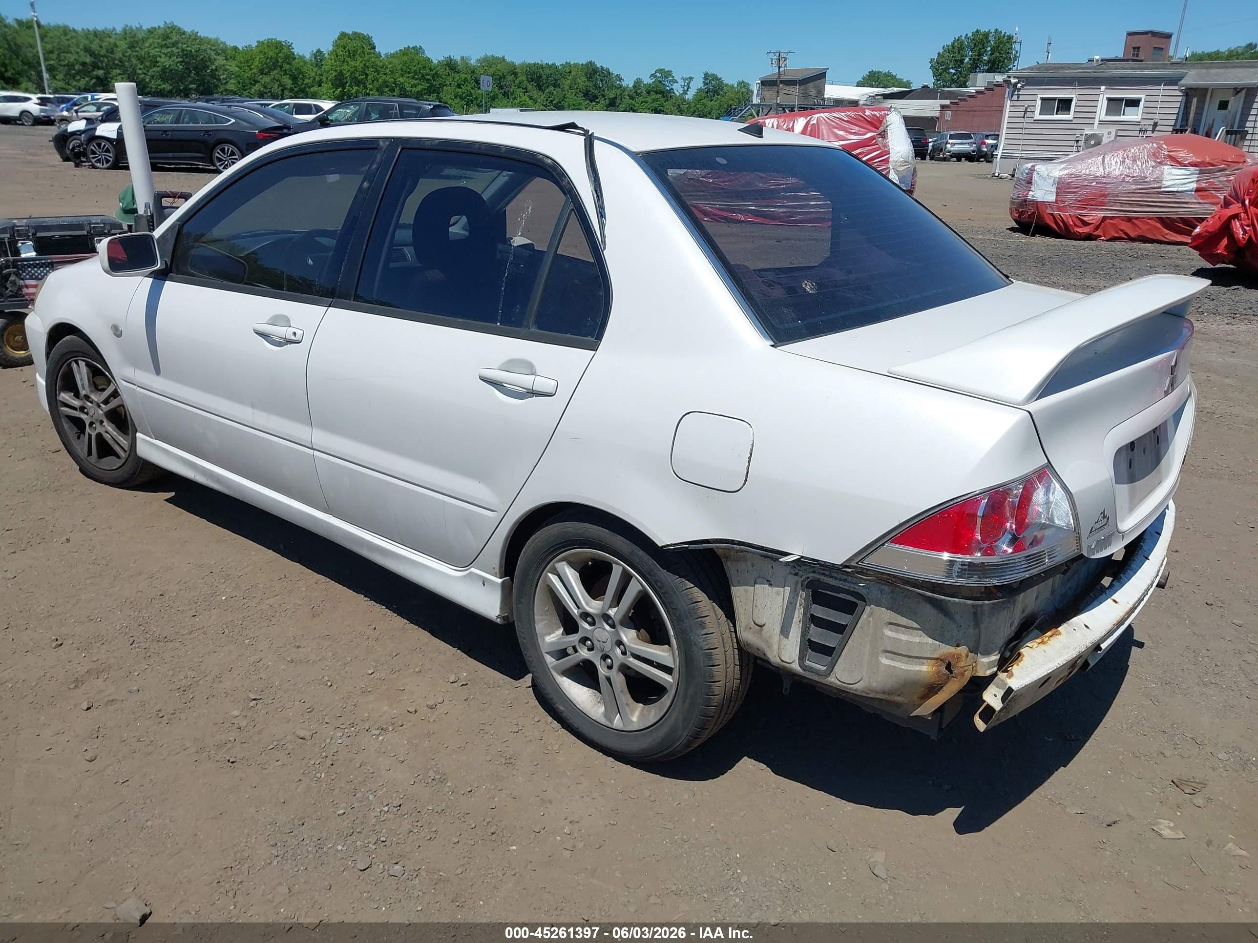 2004 Mitsubishi Lancer Ralliart Белый vin: JA3AJ66F24U016617