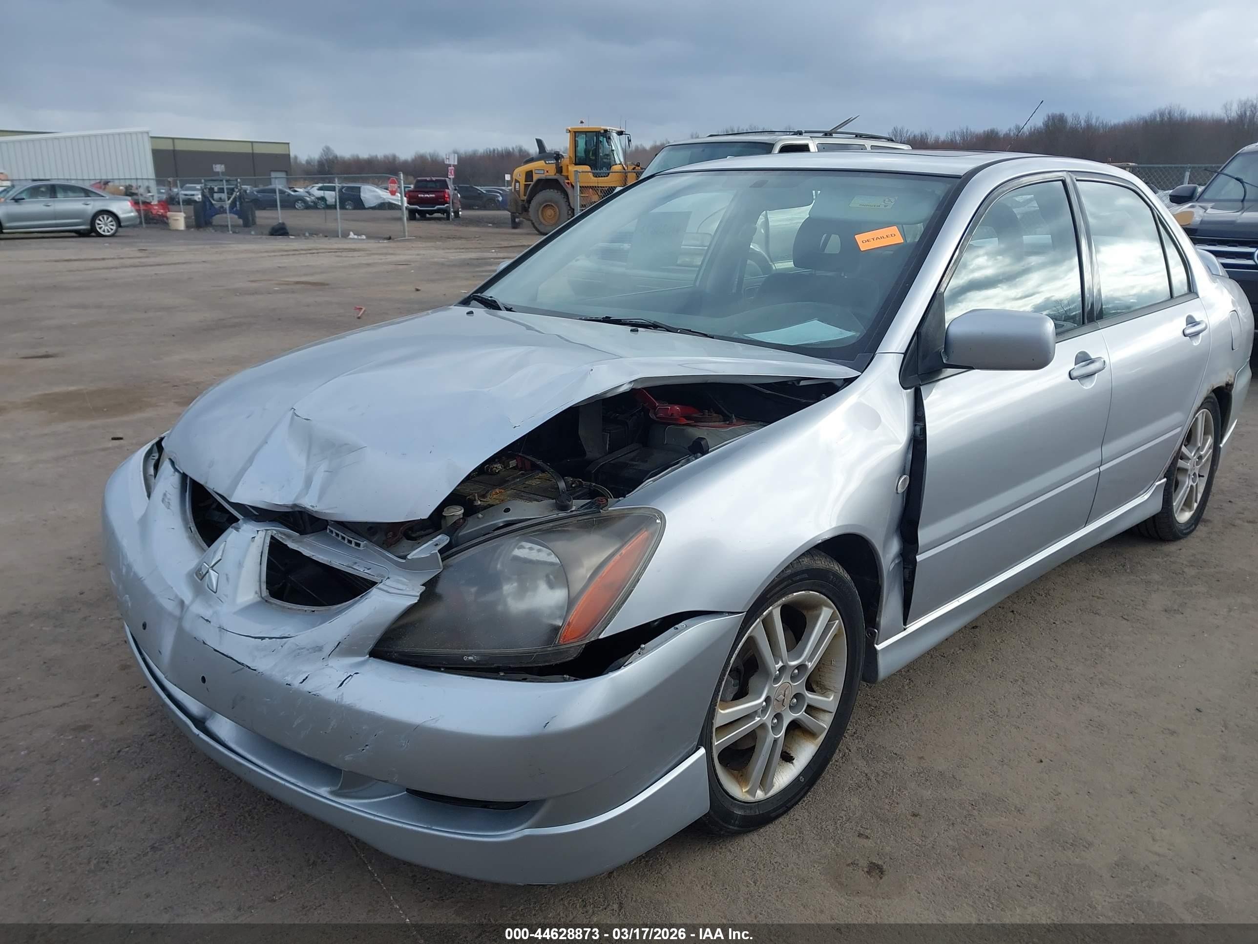 2004 Mitsubishi Lancer Ralliart Silver vin: JA3AJ66F24U033689