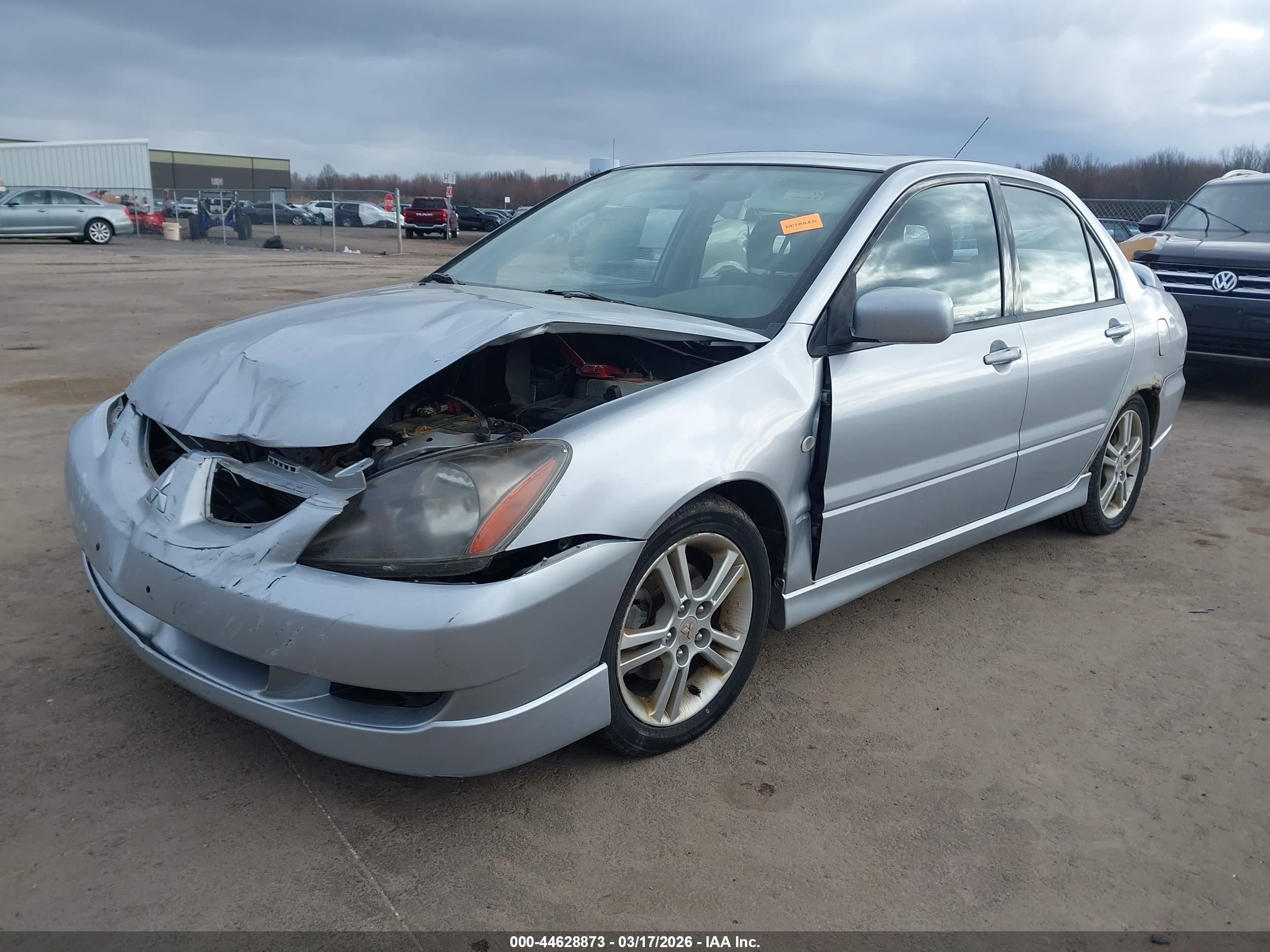 2004 Mitsubishi Lancer Ralliart Silver vin: JA3AJ66F24U033689
