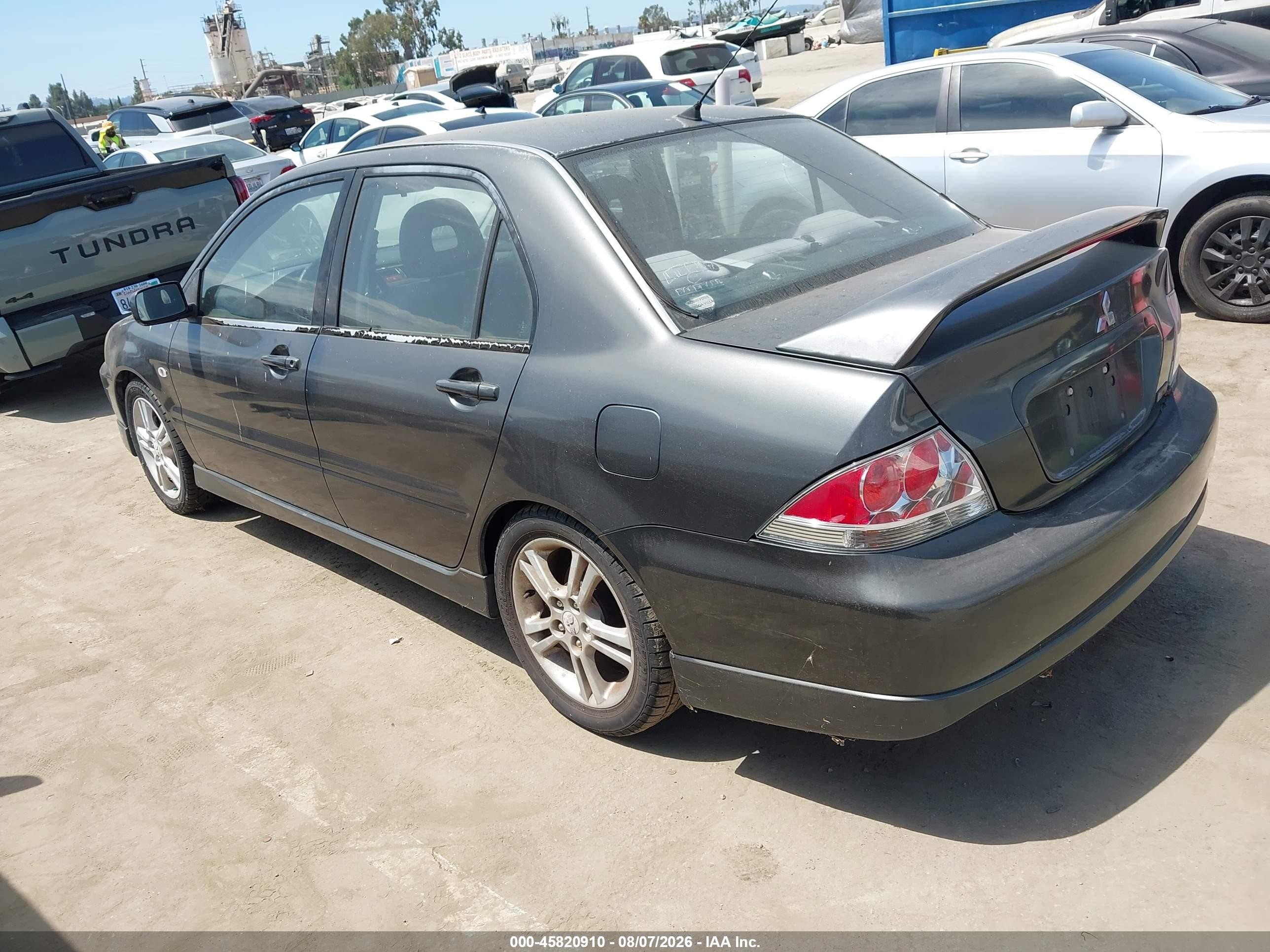 2004 Mitsubishi Lancer Ralliart Серый vin: JA3AJ66FX4U045170