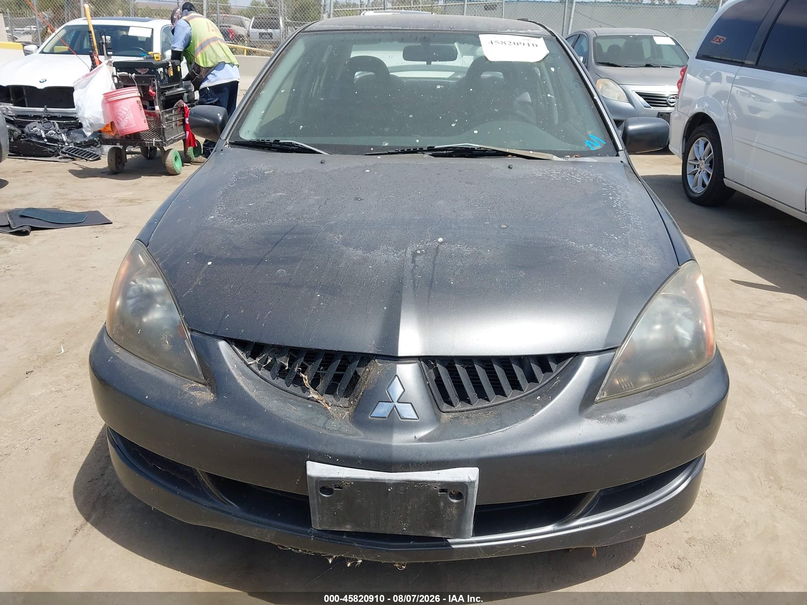 2004 Mitsubishi Lancer Ralliart Серый vin: JA3AJ66FX4U045170