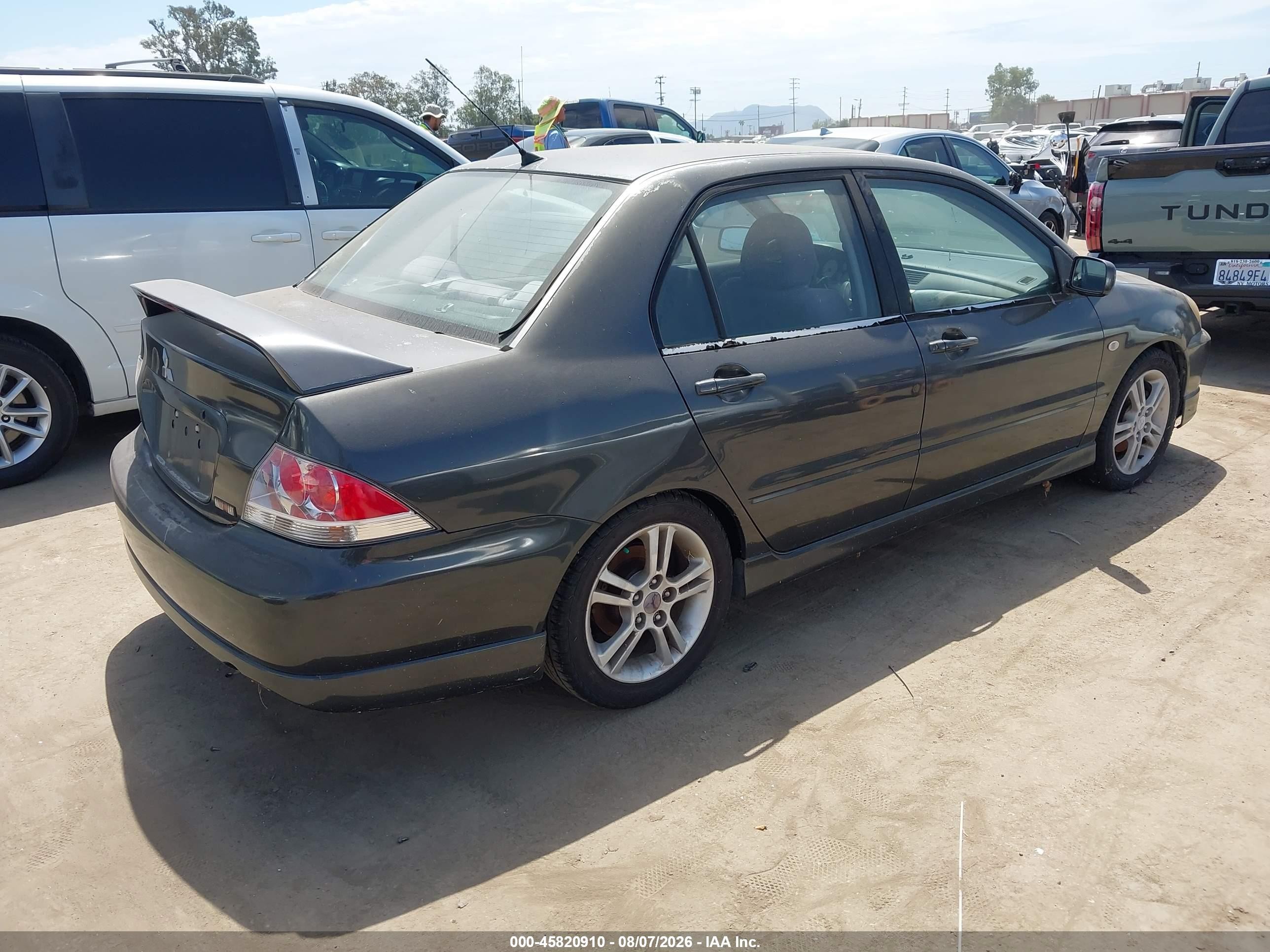 2004 Mitsubishi Lancer Ralliart Серый vin: JA3AJ66FX4U045170