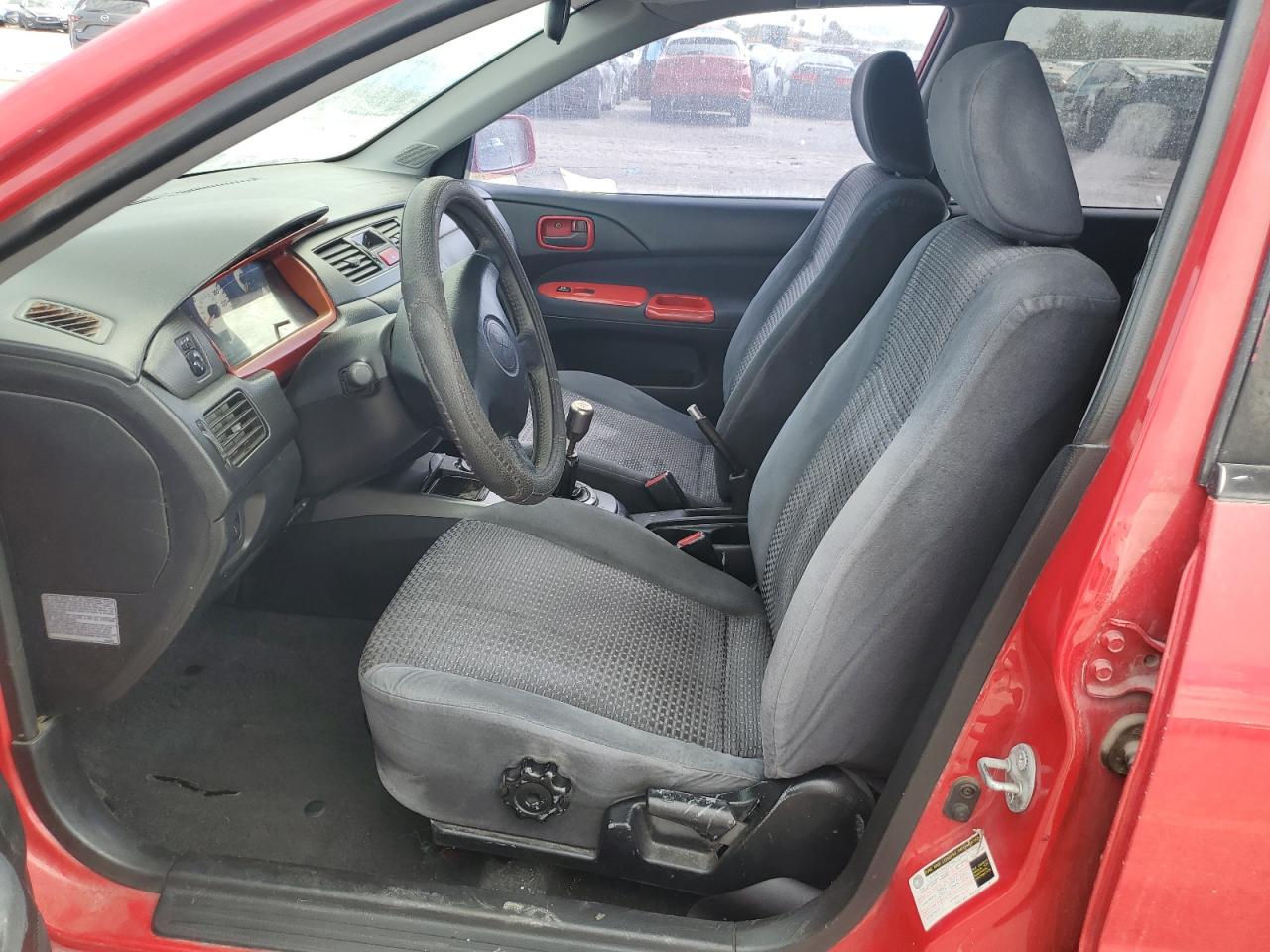 2005 Mitsubishi Lancer Oz Rally Red vin: JA3AJ86E05U030245