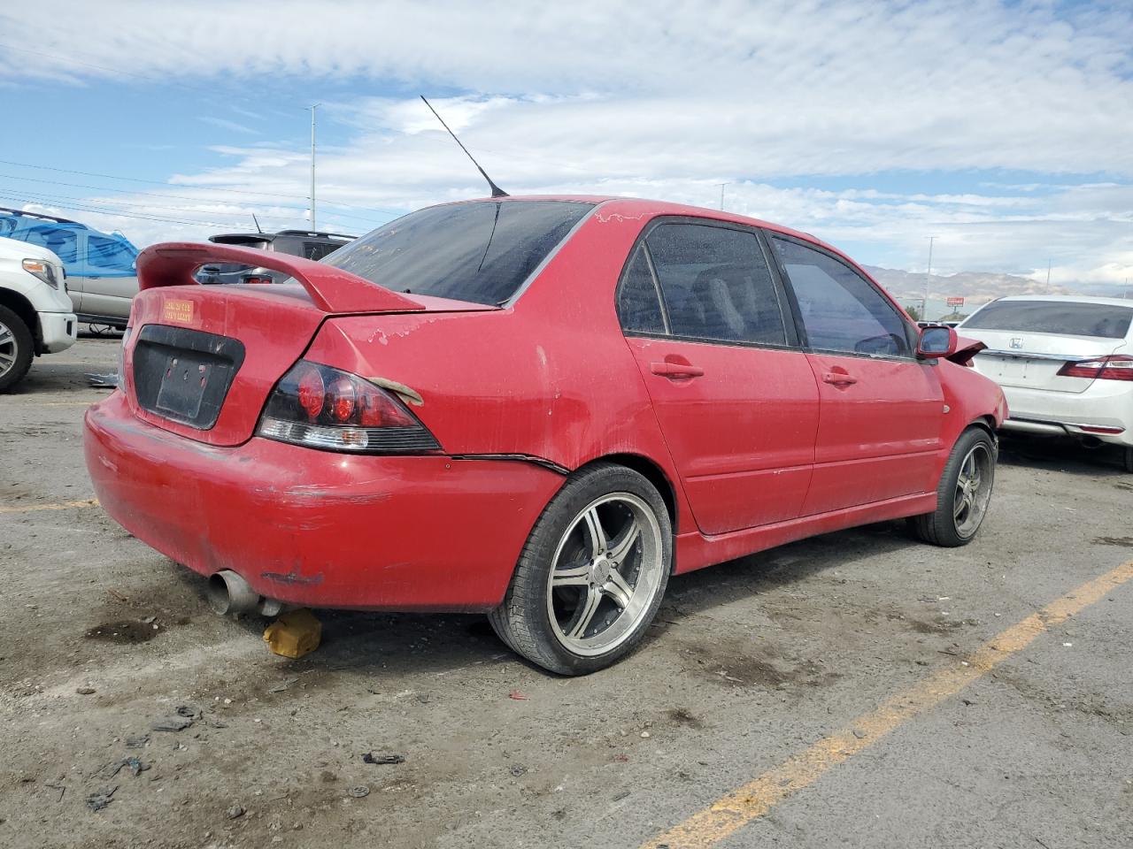 2005 Mitsubishi Lancer Oz Rally Red vin: JA3AJ86E05U030245