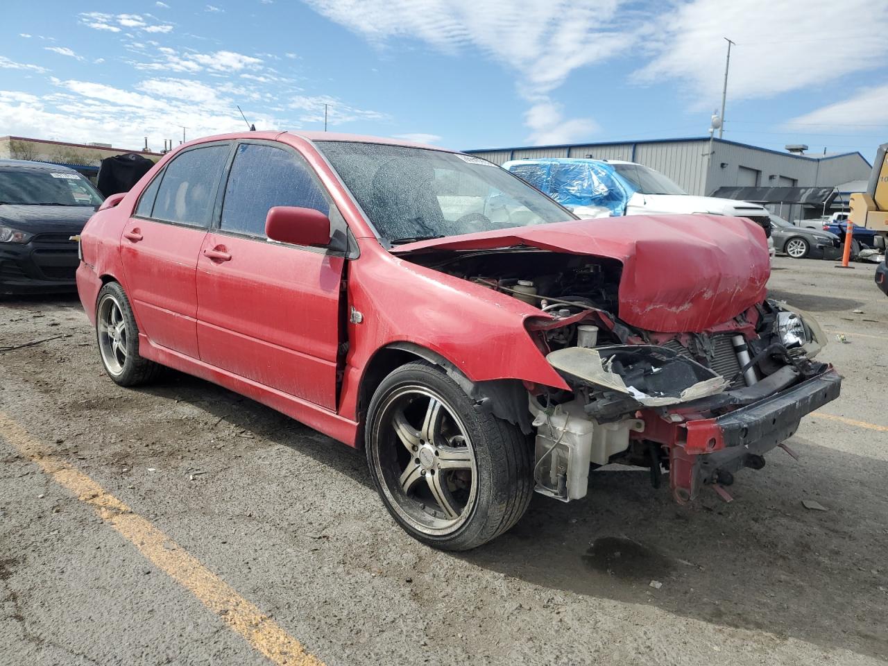 2005 Mitsubishi Lancer Oz Rally Red vin: JA3AJ86E05U030245