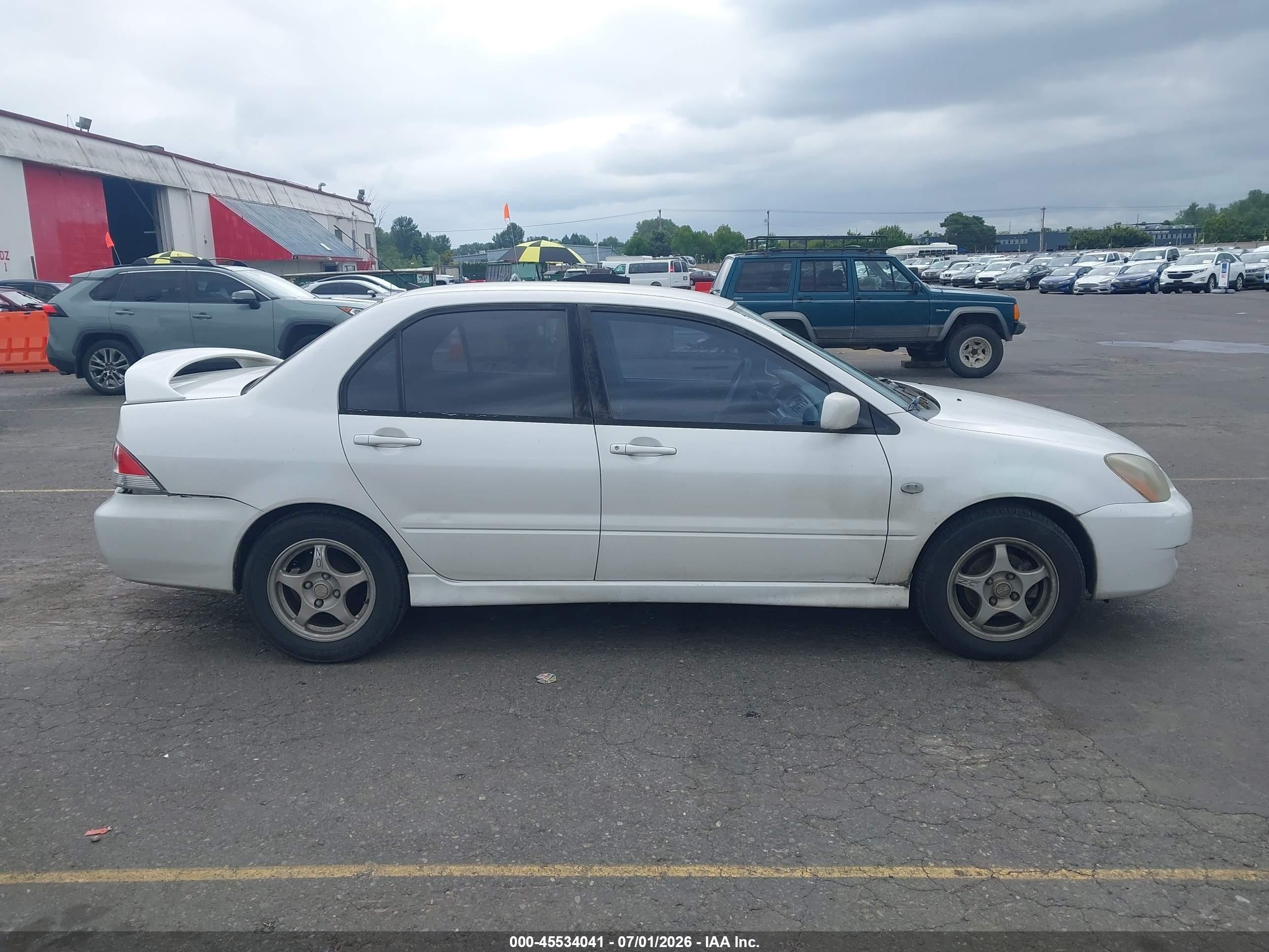 2004 Mitsubishi Lancer Oz Rally White vin: JA3AJ86E34U021070