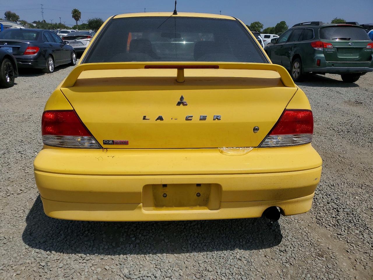 2003 Mitsubishi Lancer Oz Rally Желтый vin: JA3AJ86E53U094522