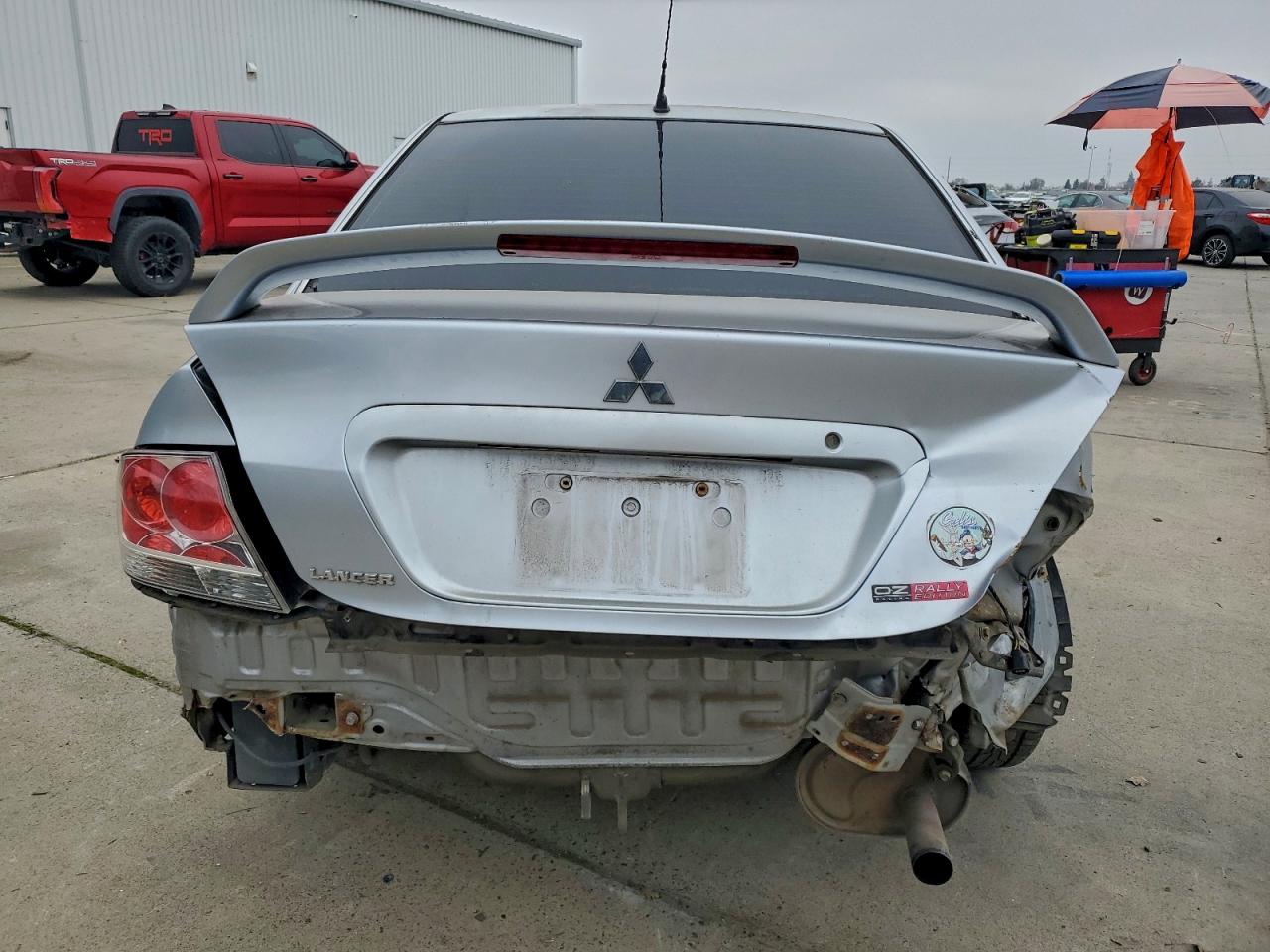 2005 Mitsubishi Lancer Oz Rally Silver vin: JA3AJ86E75U022174