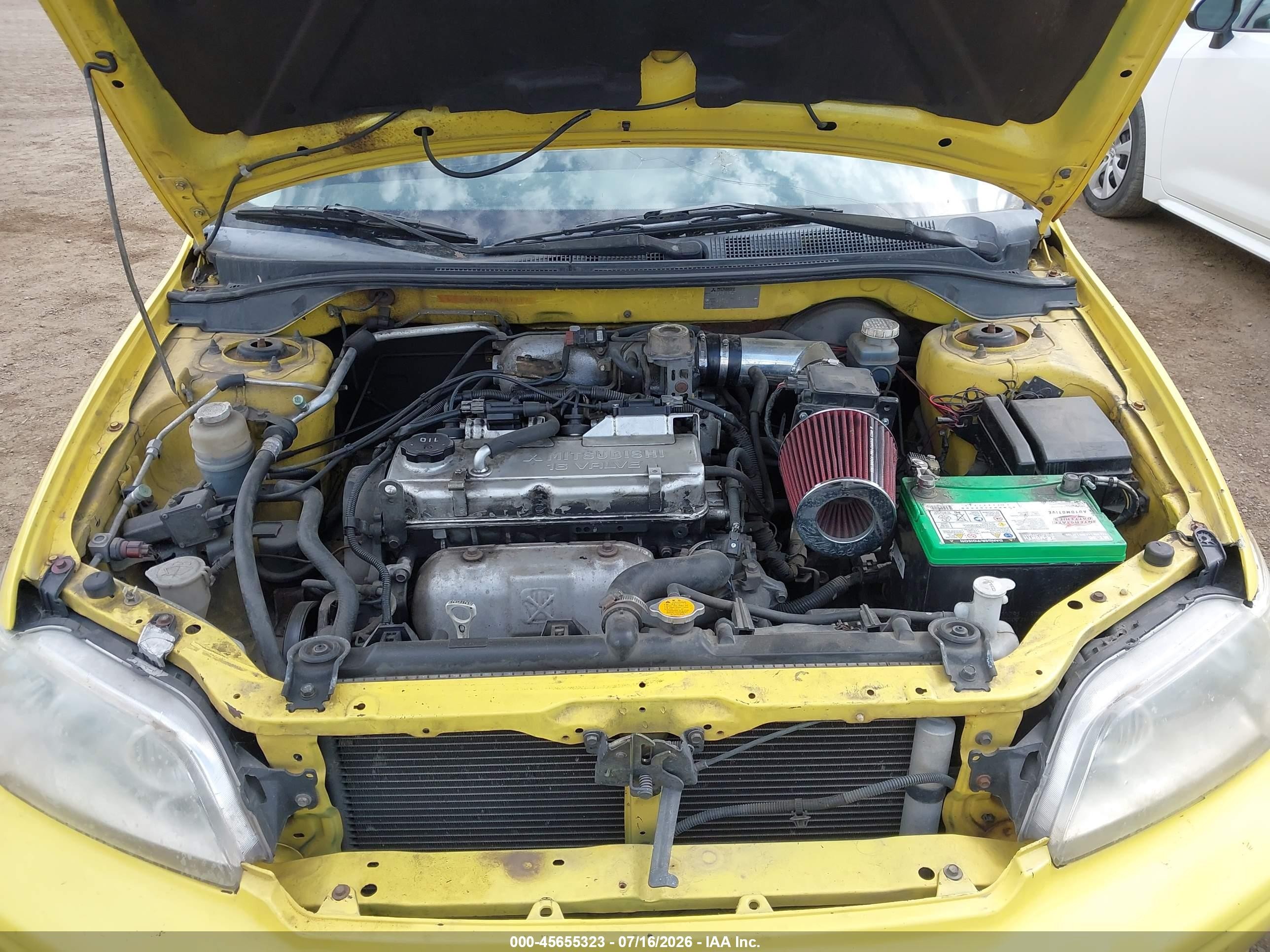 2002 Mitsubishi Lancer Oz Rally Yellow vin: JA3AJ86E82U067717