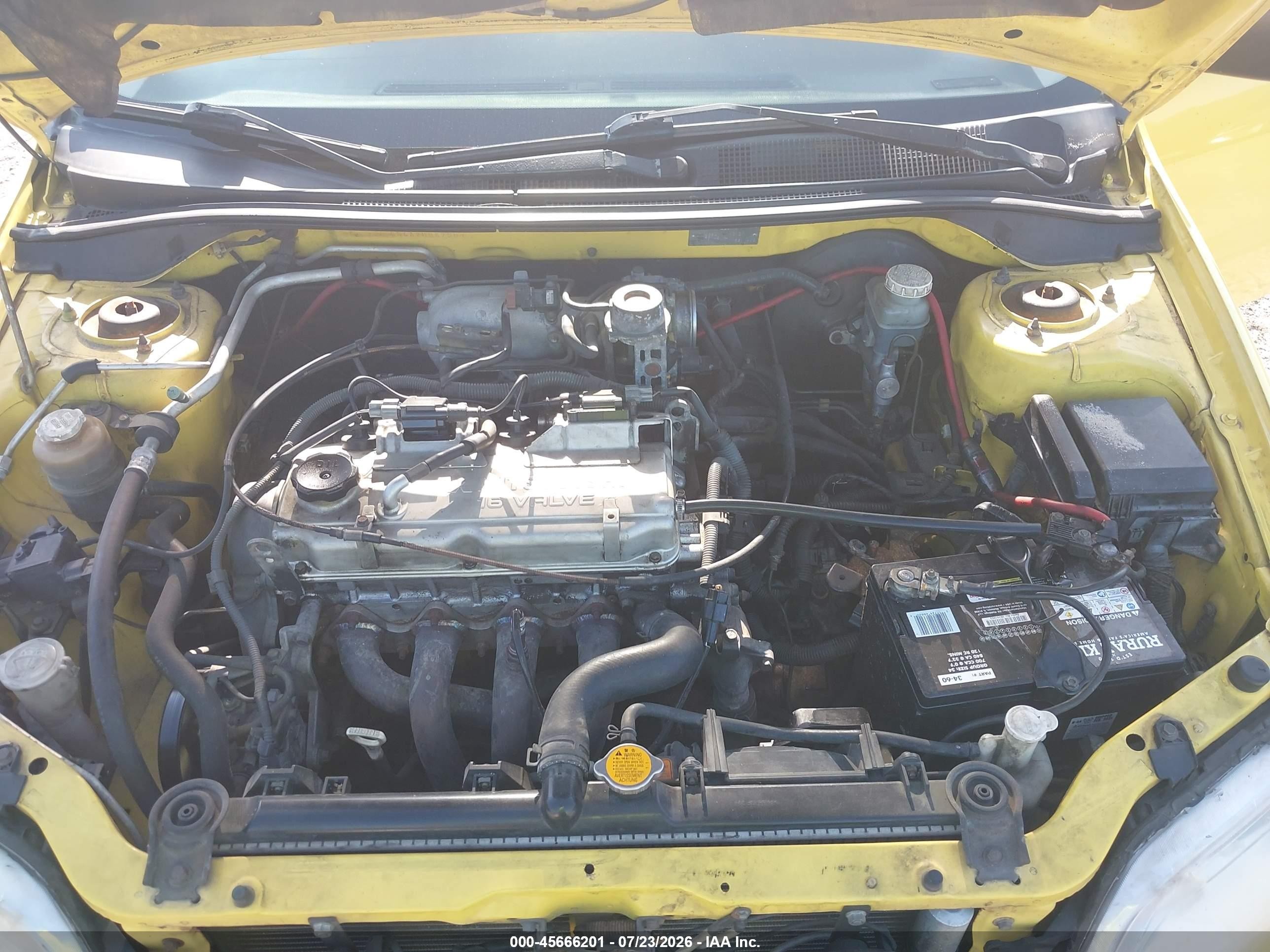 2002 Mitsubishi Lancer Oz Rally Yellow vin: JA3AJ86EX2U082509