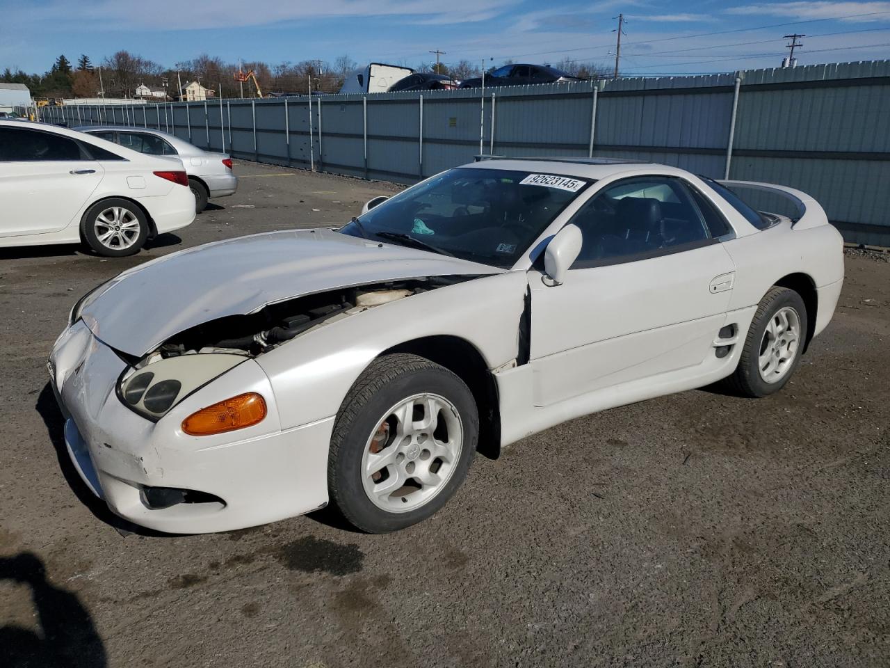 1998 Mitsubishi 3000 Gt White vin: JA3AM44H0WY003862
