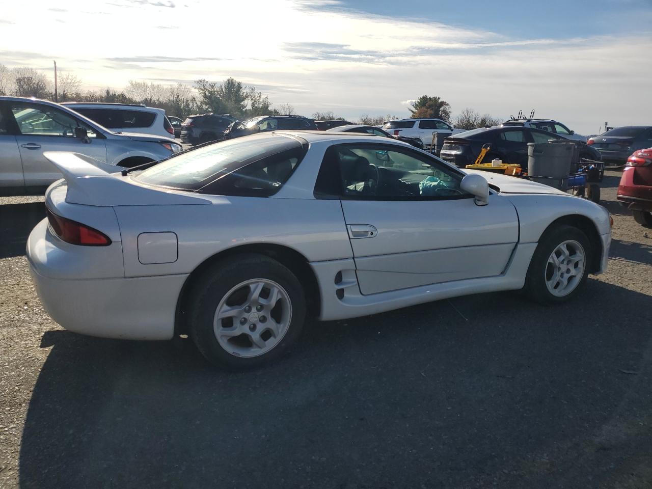 1998 Mitsubishi 3000 Gt White vin: JA3AM44H0WY003862