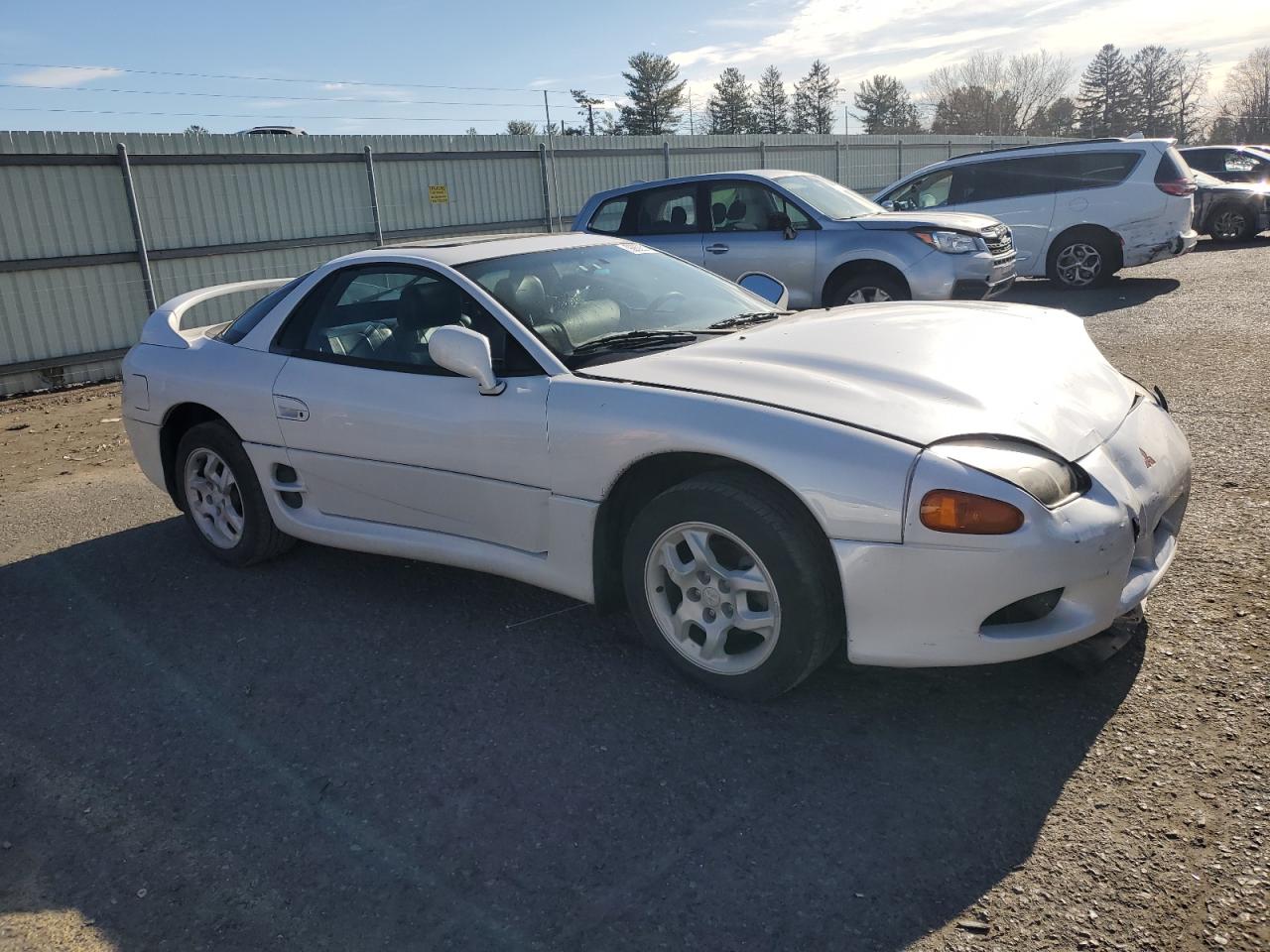 1998 Mitsubishi 3000 Gt White vin: JA3AM44H0WY003862