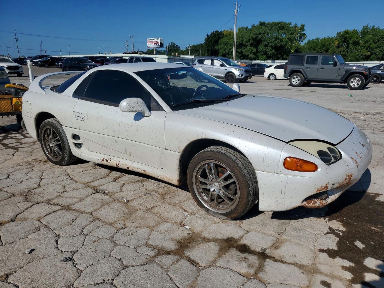 1998 Mitsubishi 3000 Gt White vin: JA3AM44H1WY001053