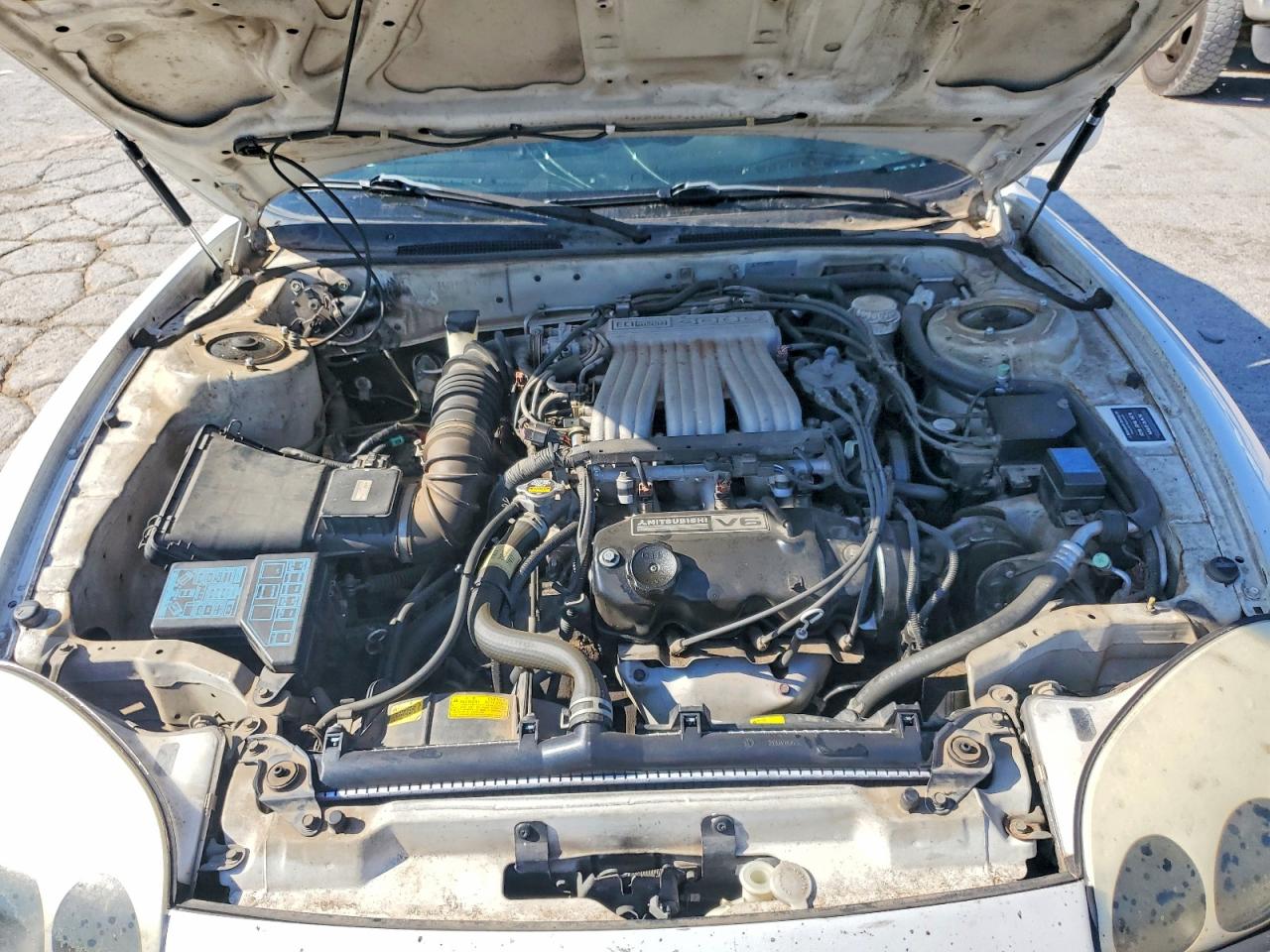 1998 Mitsubishi 3000 Gt White vin: JA3AM44H1WY001053