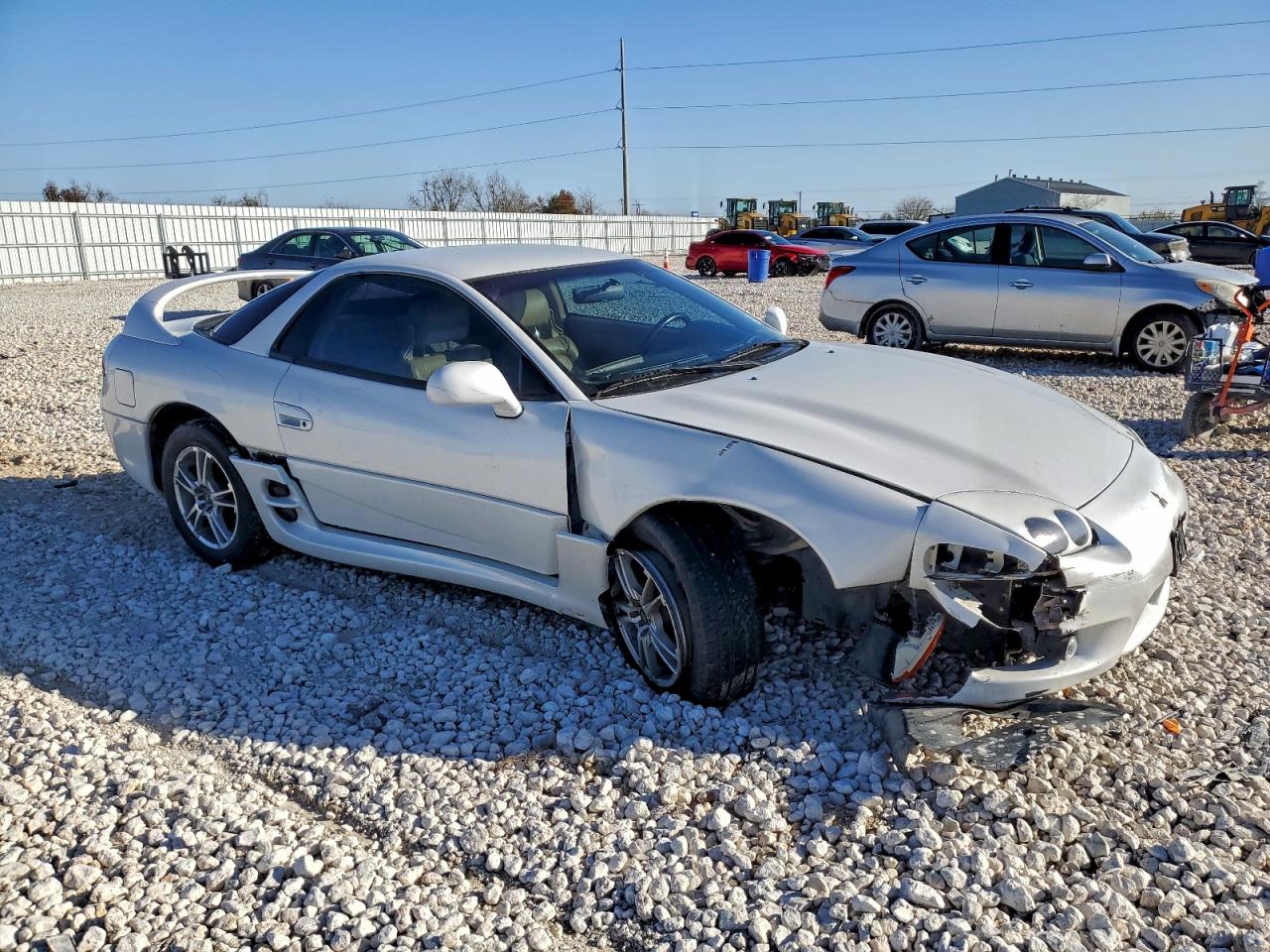 1998 Mitsubishi 3000 Gt White vin: JA3AM44H3WY000728