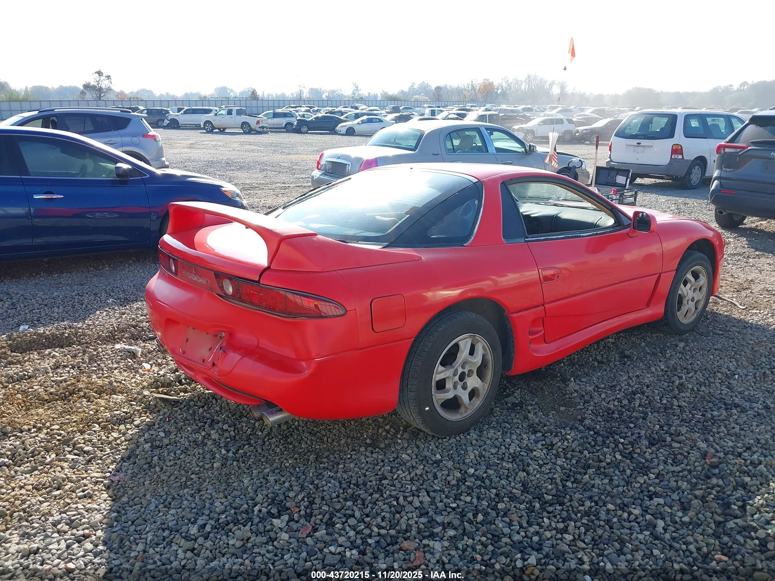 1998 Mitsubishi 3000 Gt   Red vin: JA3AM44H4WY001533