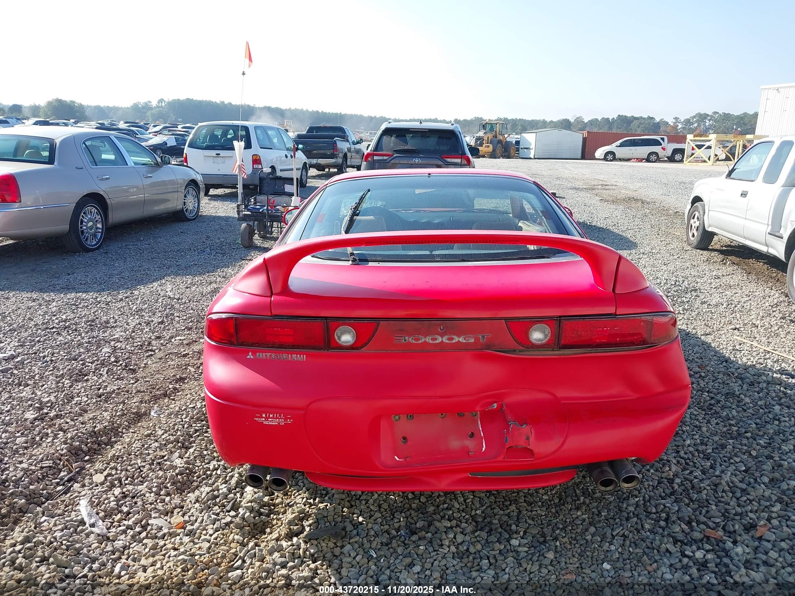 1998 Mitsubishi 3000 Gt   Red vin: JA3AM44H4WY001533