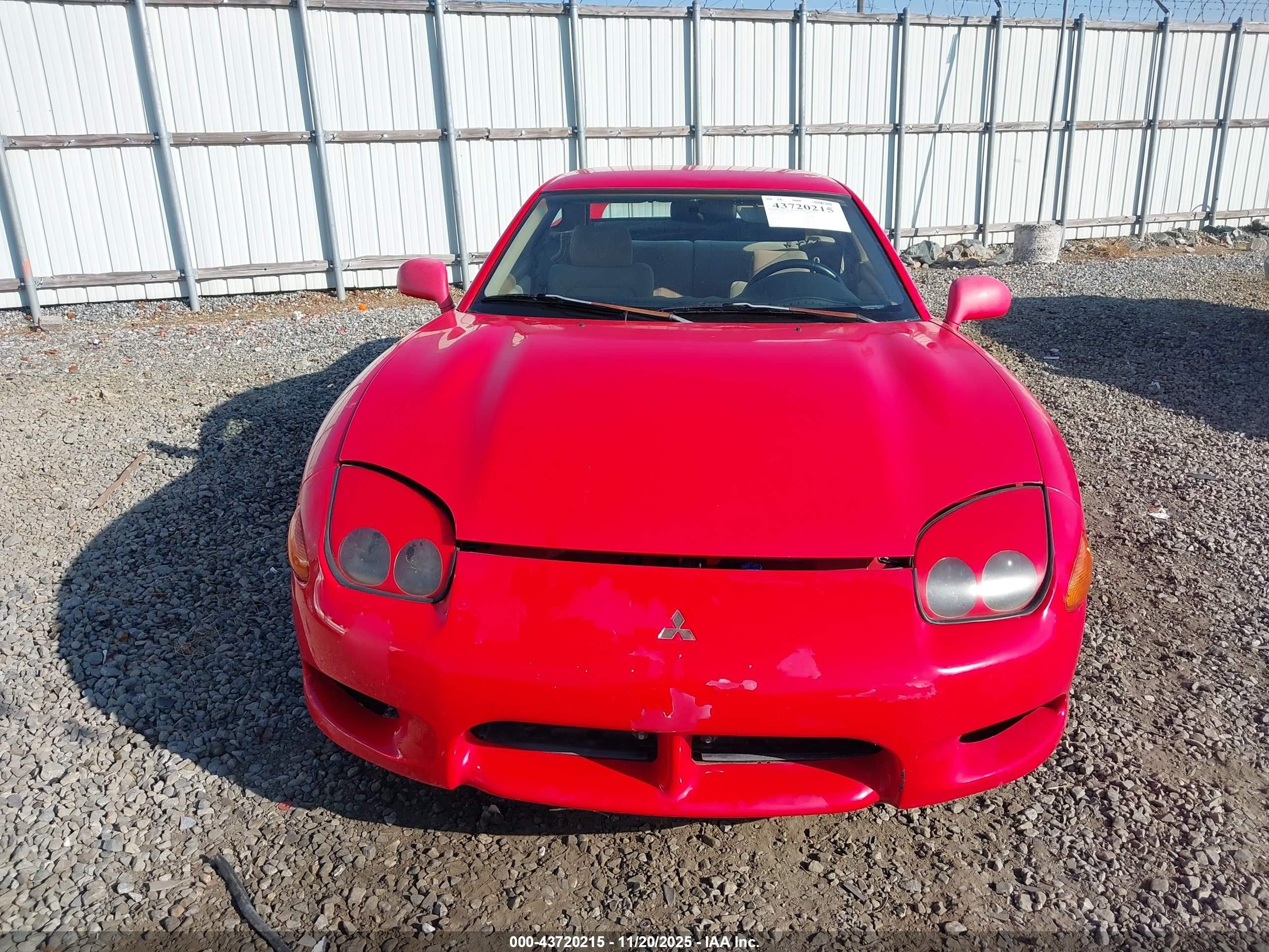 1998 Mitsubishi 3000 Gt   Red vin: JA3AM44H4WY001533